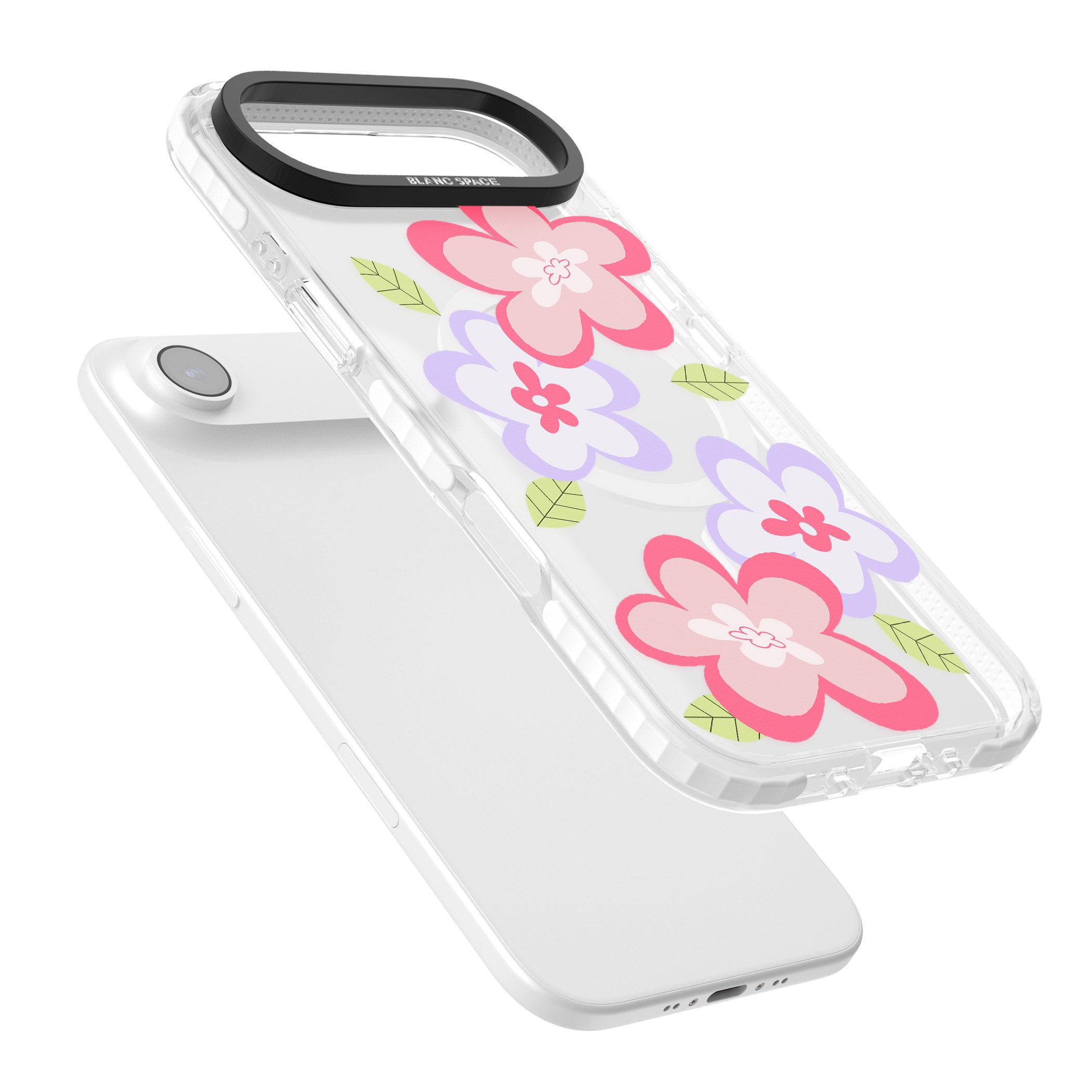 Funky Flowers iPhone 17 Air Impact Pro Clear Phone Case Colours