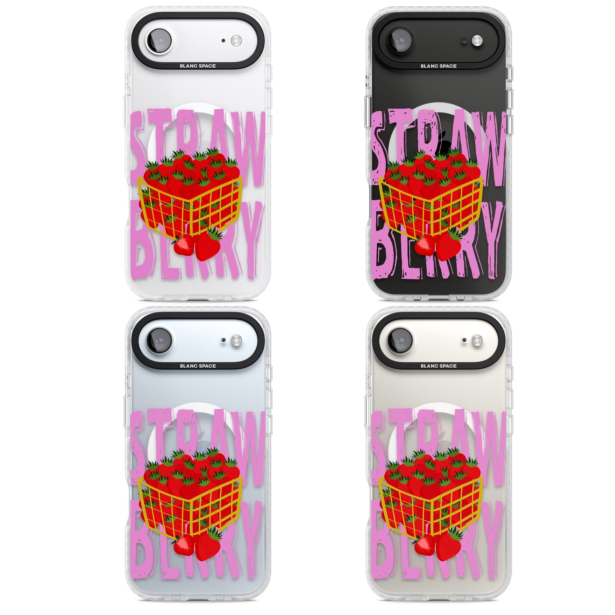 Strawberry Basket iPhone 17 Air Impact Pro Clear Phone Case APT Impact Protection