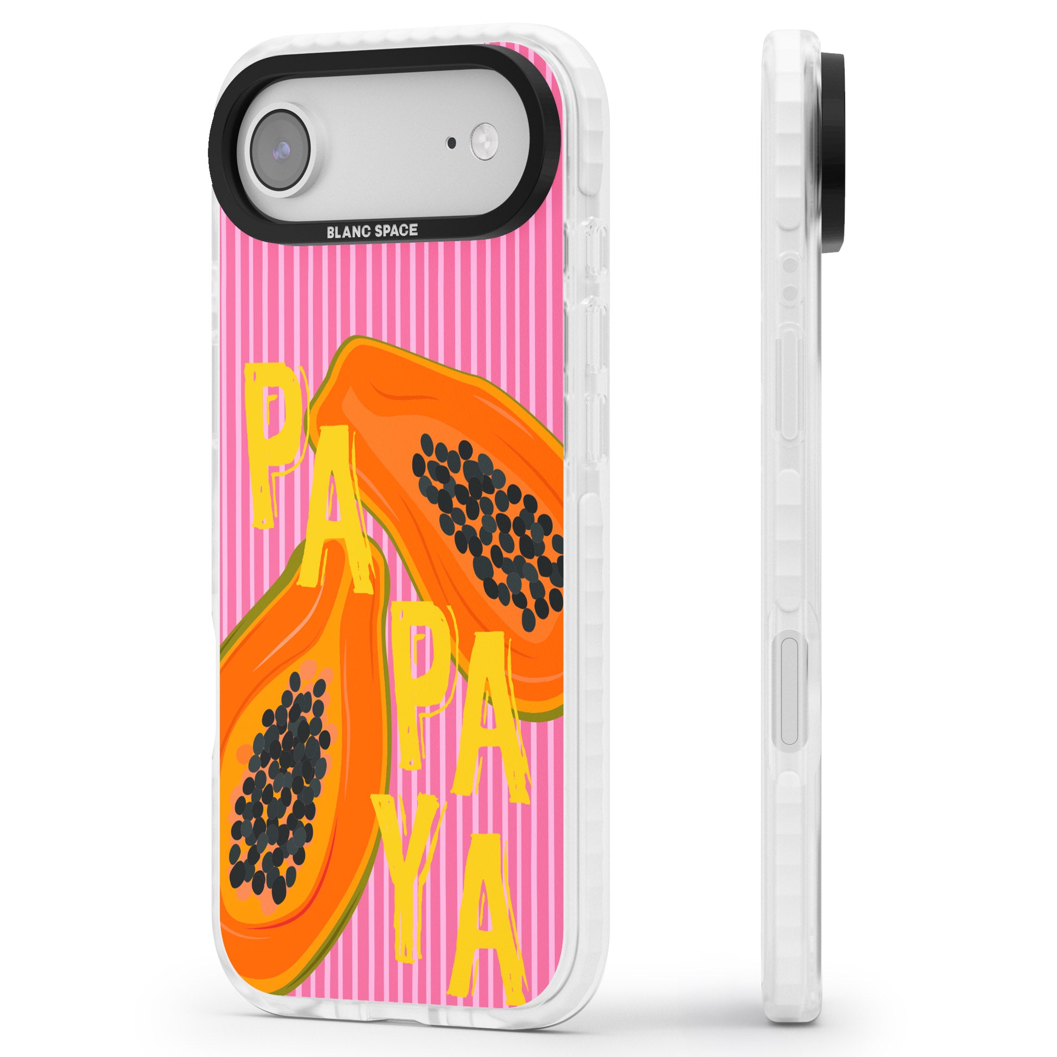 Papaya iPhone 17 Air Impact Pro Clear Phone Case Side Profile