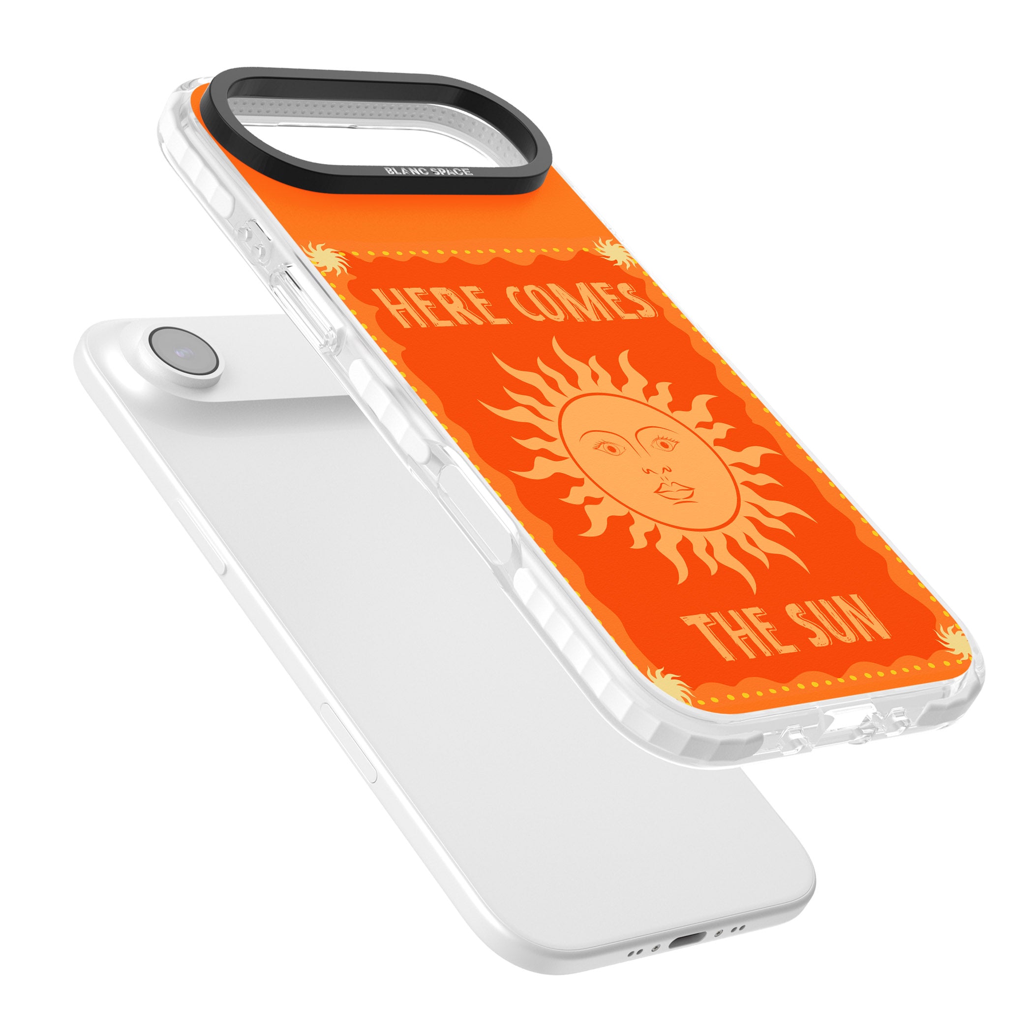 Retro Here Comes The Sun iPhone 17 Air Impact Pro Clear Phone Case Colours