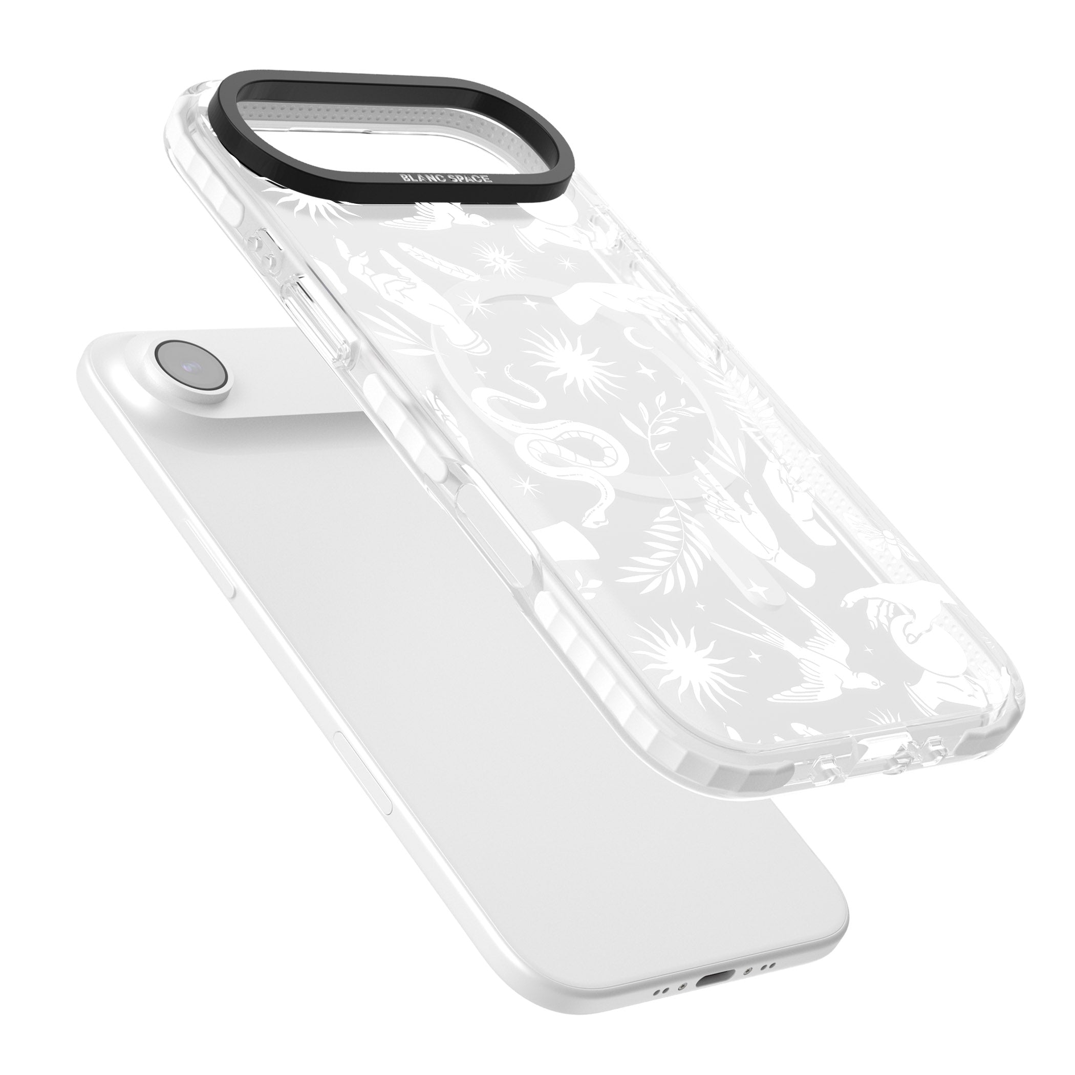Celestial Pattern (White) iPhone 17 Air Impact Pro Clear Phone Case Colours