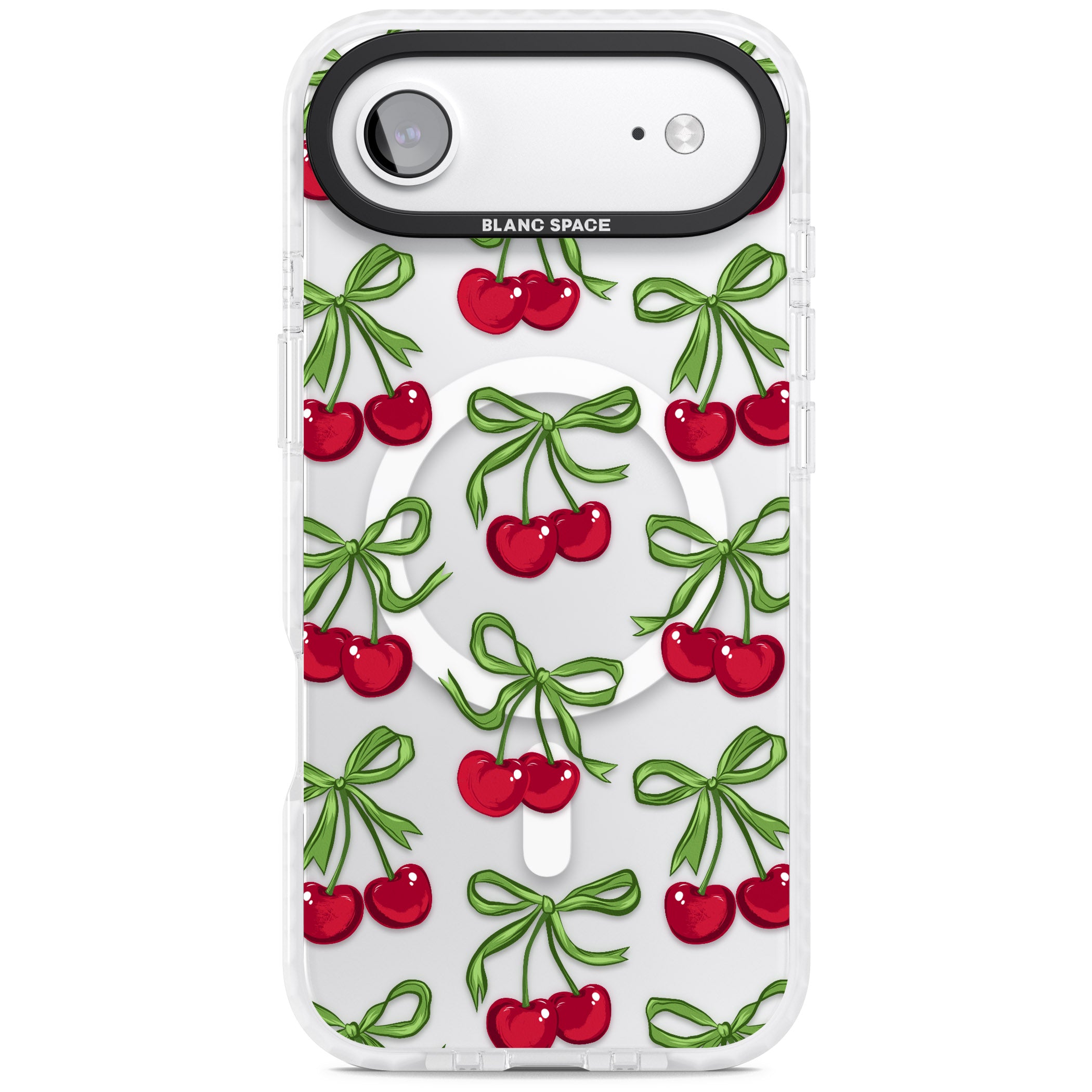 Cherry Bows iPhone 17 Air Impact Pro Clear Phone Case