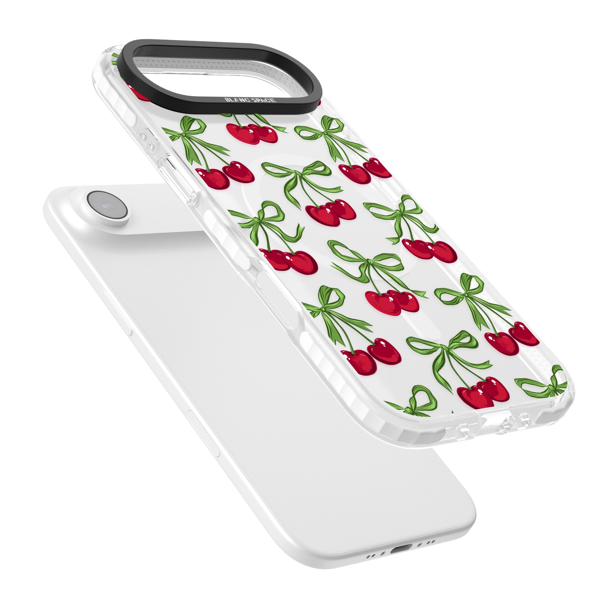 Cherry Bows iPhone 17 Air Impact Pro Clear Phone Case Colours