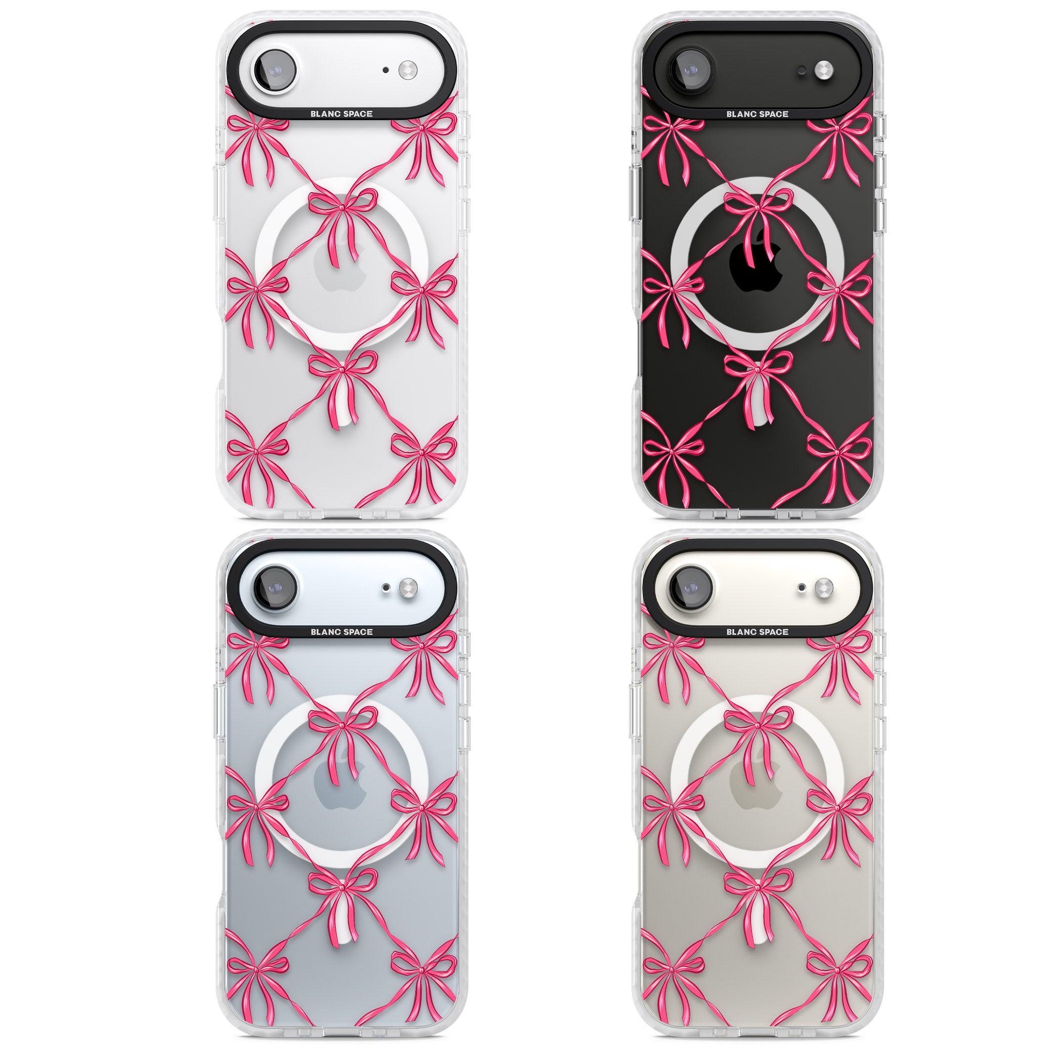 Bow Knots iPhone 17 Air Impact Pro Clear Phone Case APT Impact Protection