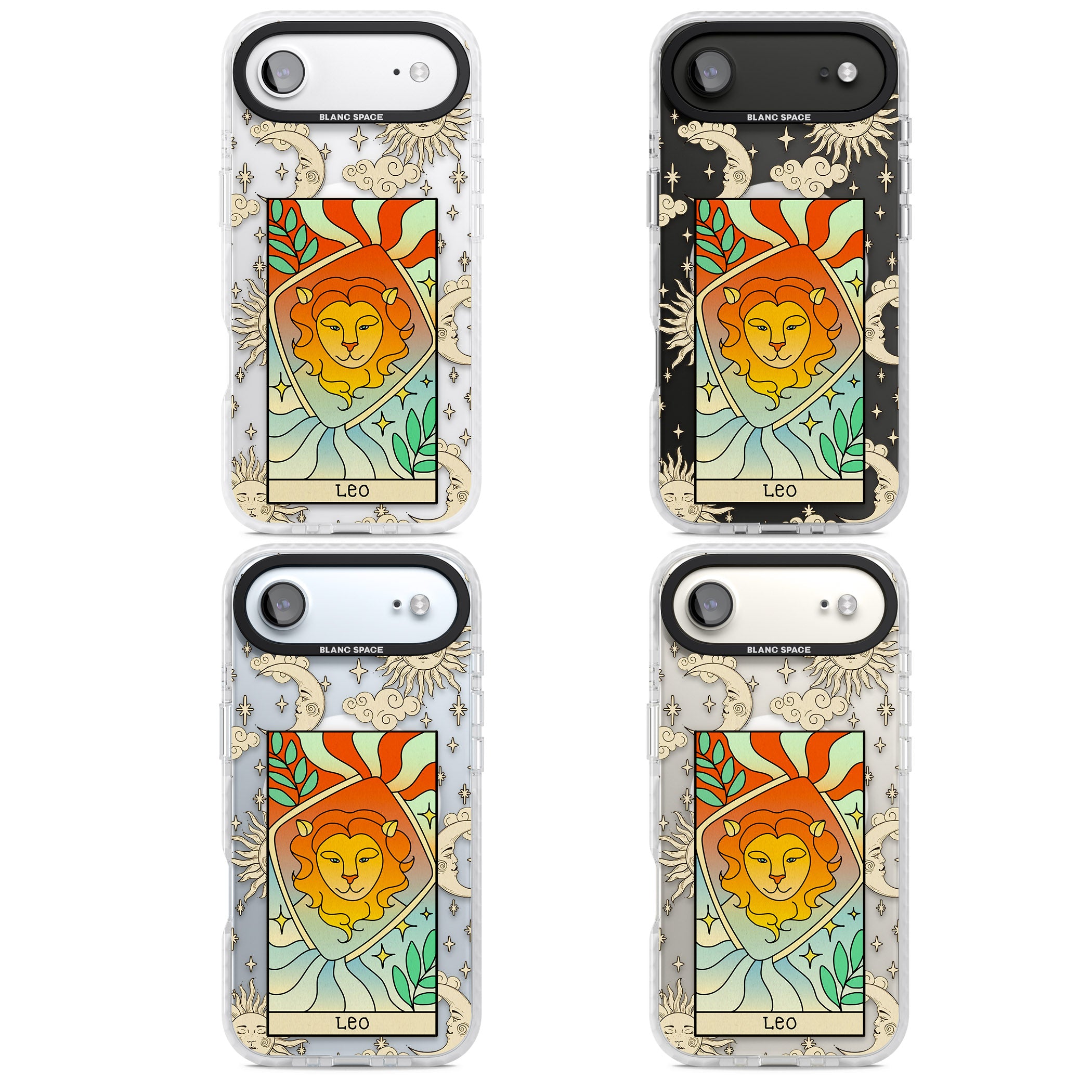 Celestial Zodiac Leo iPhone 17 Air Impact Pro Clear Phone Case APT Impact Protection