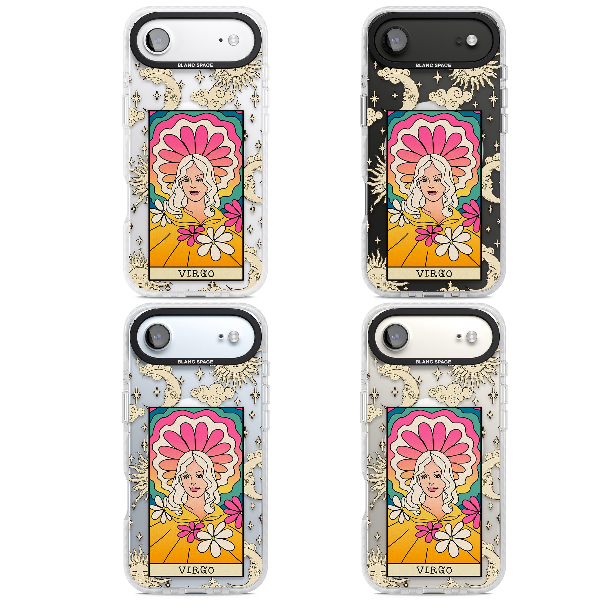 Celestial Zodiac Virgo iPhone 17 Air Impact Pro Clear Phone Case APT Impact Protection