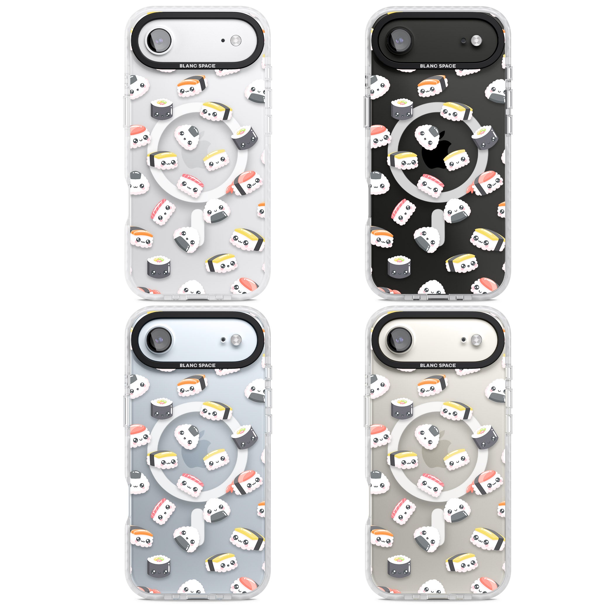 Kawaii Sushi iPhone 17 Air Impact Pro Clear Phone Case APT Impact Protection