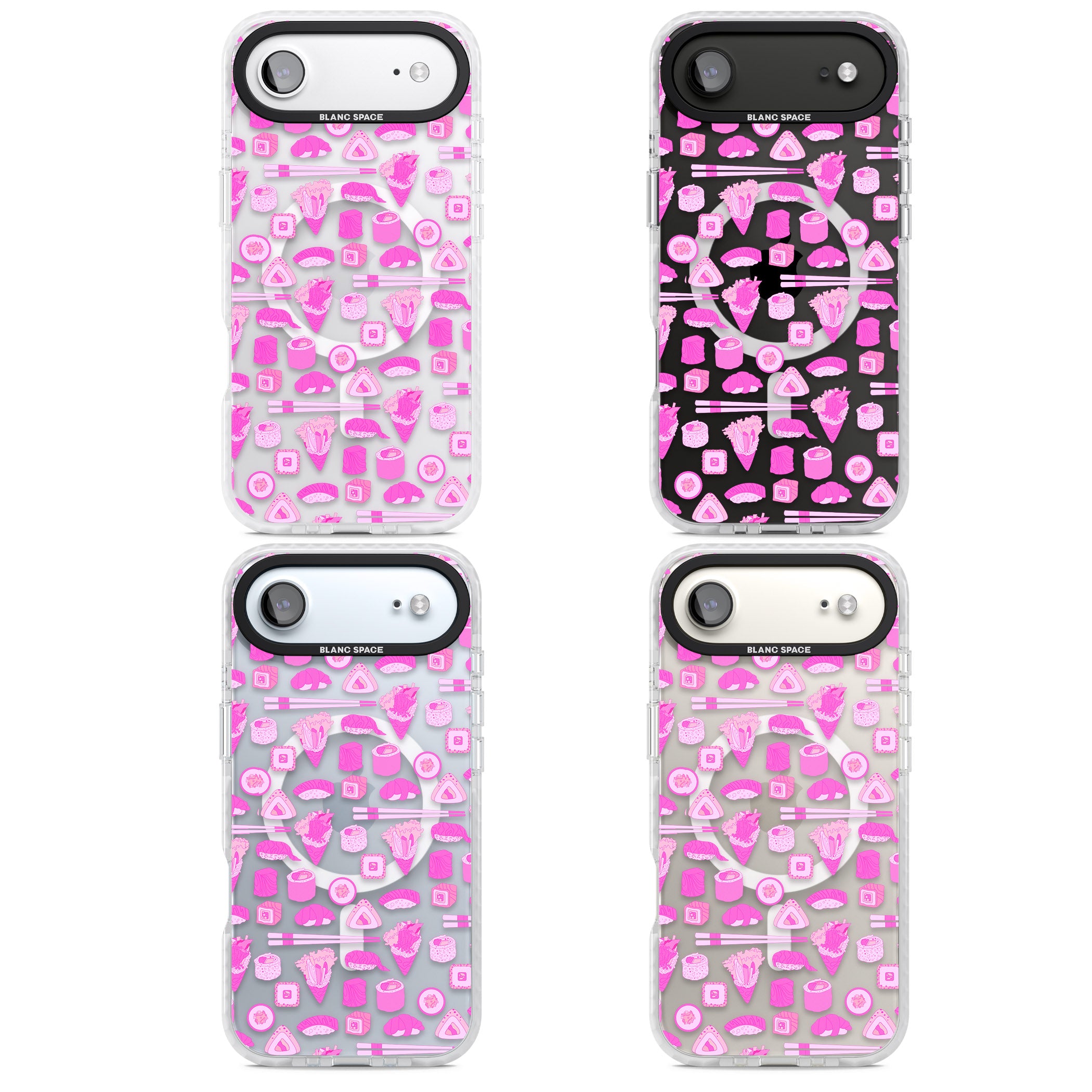 Pink Sushi Pop iPhone 17 Air Impact Pro Clear Phone Case APT Impact Protection