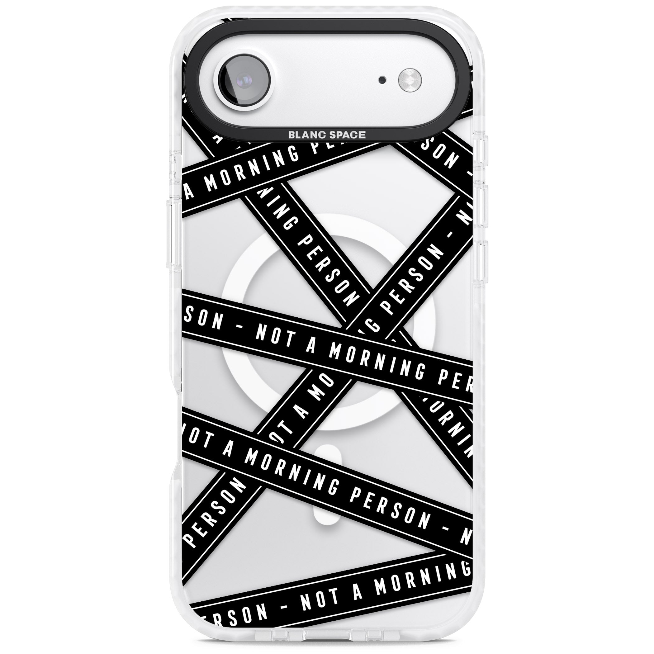 Not A Morning Person iPhone 17 Air Impact Pro Clear Phone Case