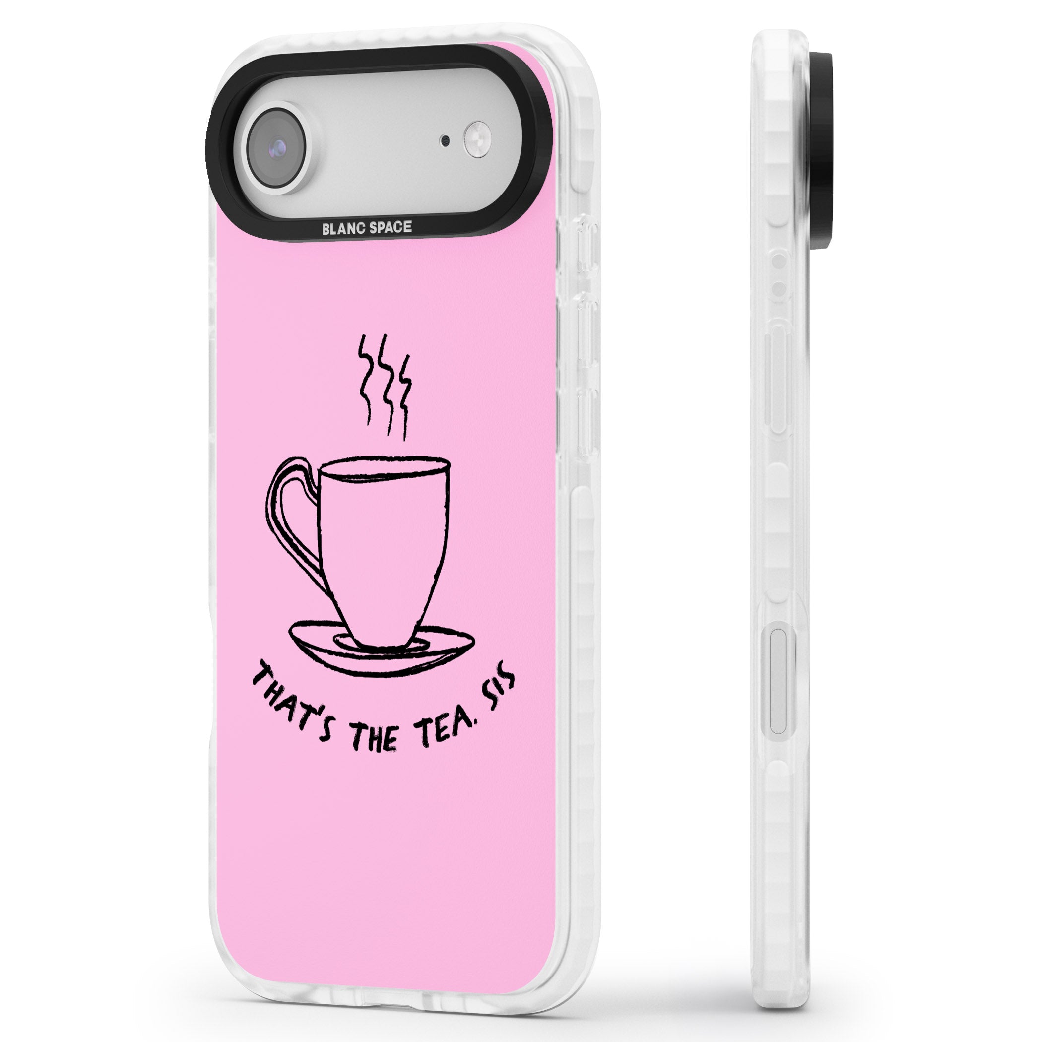 That'S The Tea Sis iPhone 17 Air Impact Pro Clear Phone Case Side Profile