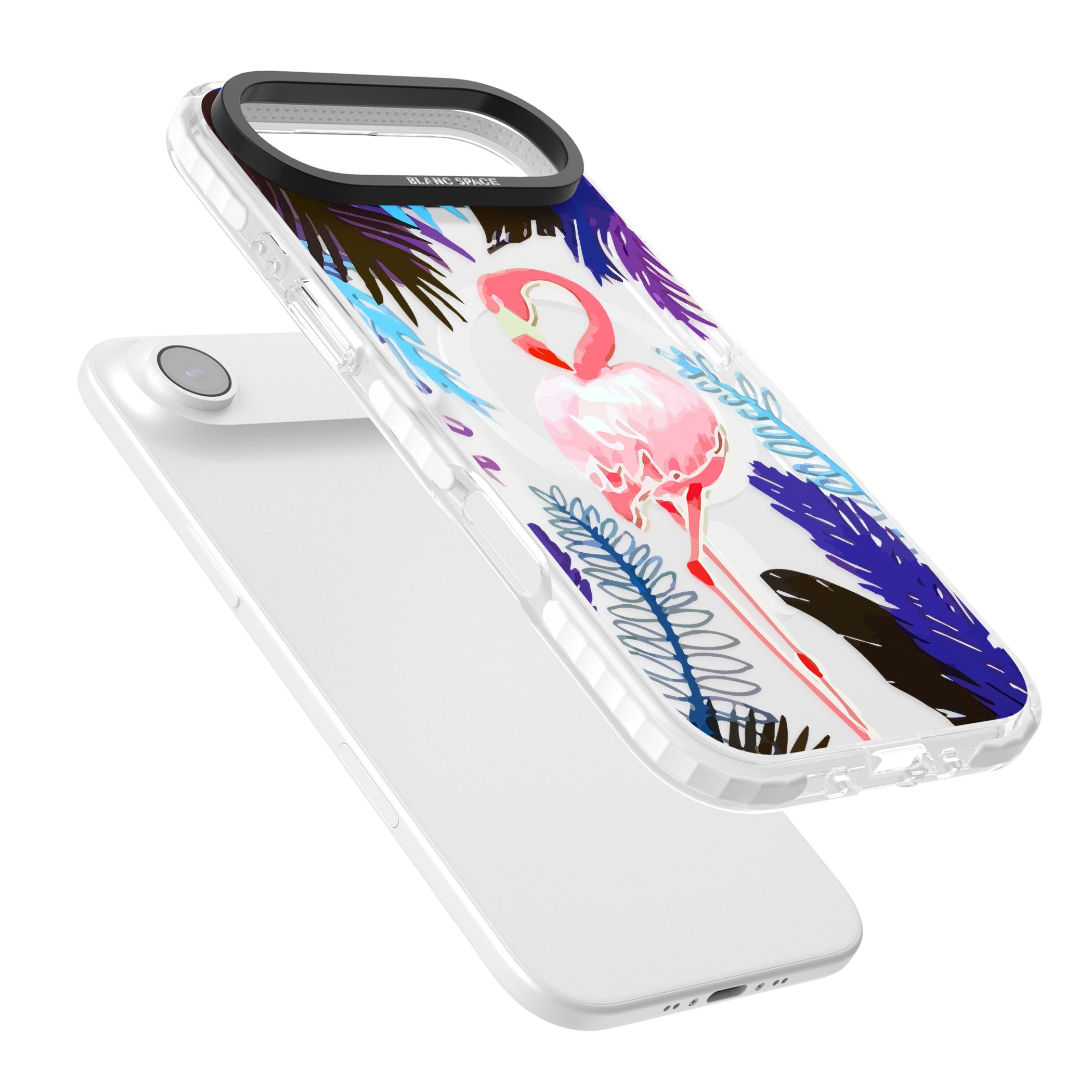 Tropical Flamingo iPhone 17 Air Impact Pro Clear Phone Case Colours
