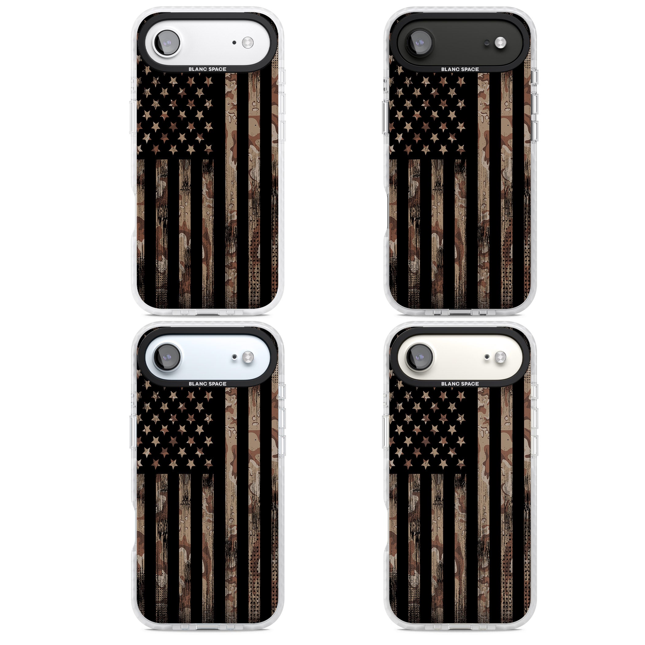 Desert Camo Us Flag iPhone 17 Air Impact Pro Clear Phone Case APT Impact Protection