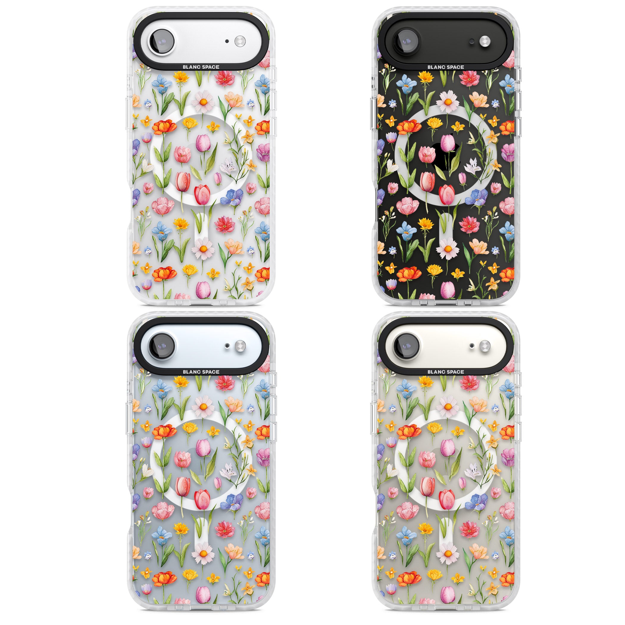 Small Flower Mix iPhone 17 Air Impact Pro Clear Phone Case APT Impact Protection