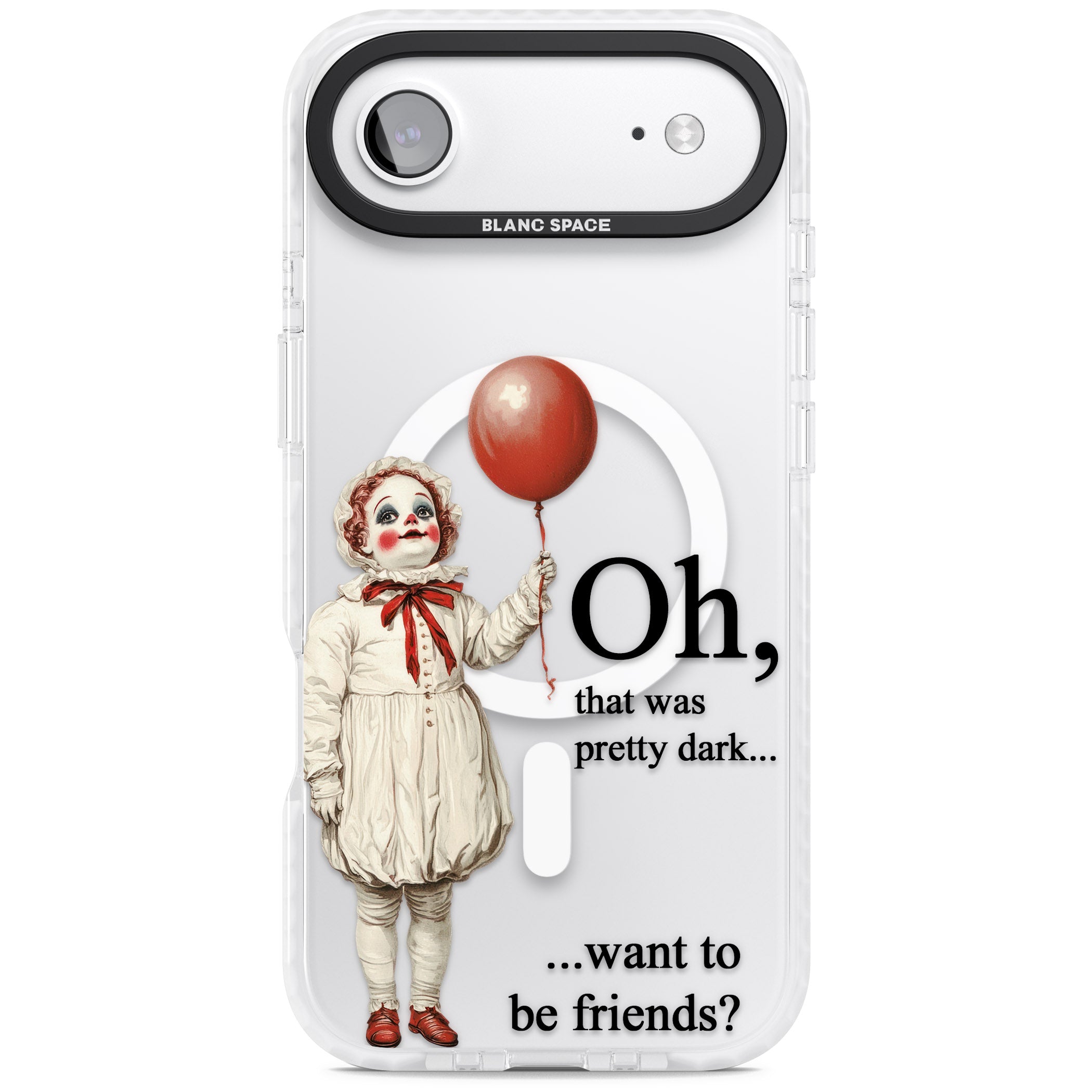 Want To Be Friends? iPhone 17 Air Impact Pro Clear Phone Case