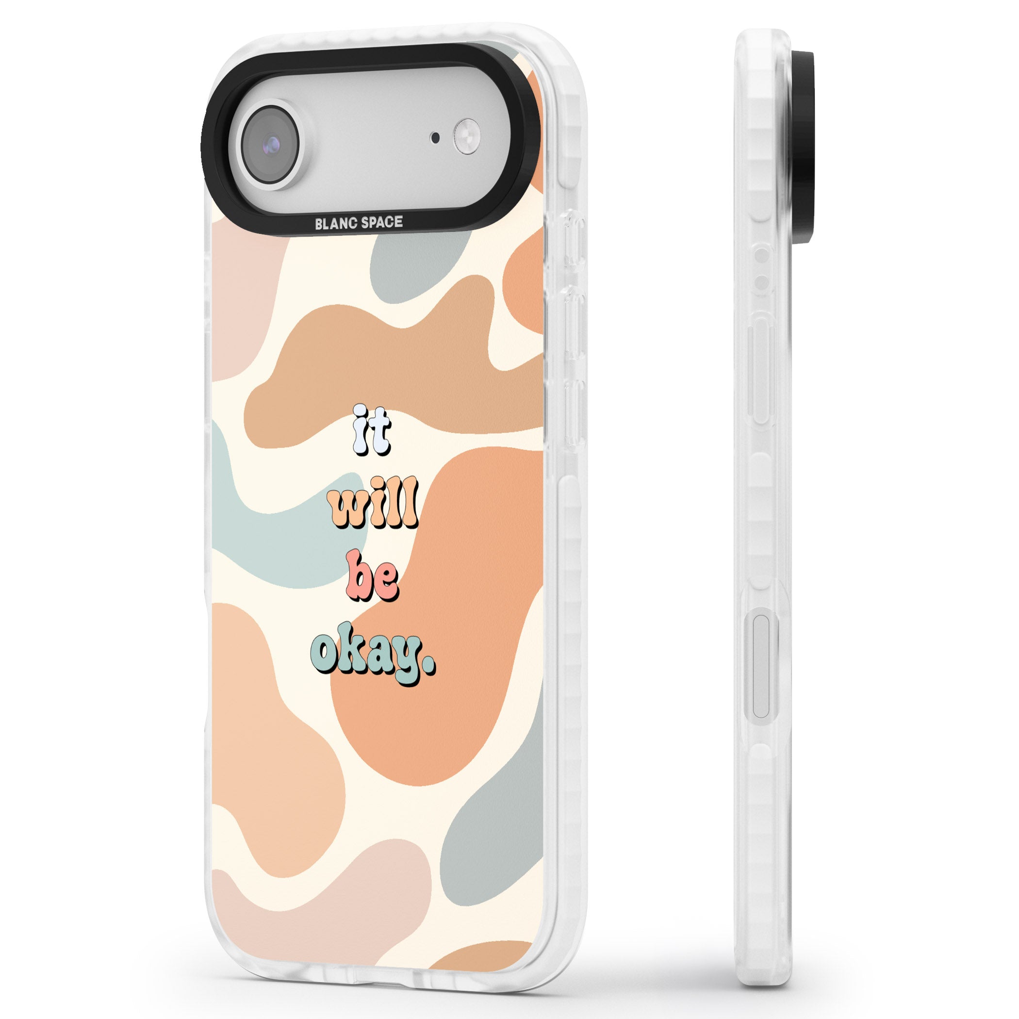 It Will Be Okay iPhone 17 Air Impact Pro Clear Phone Case Side Profile