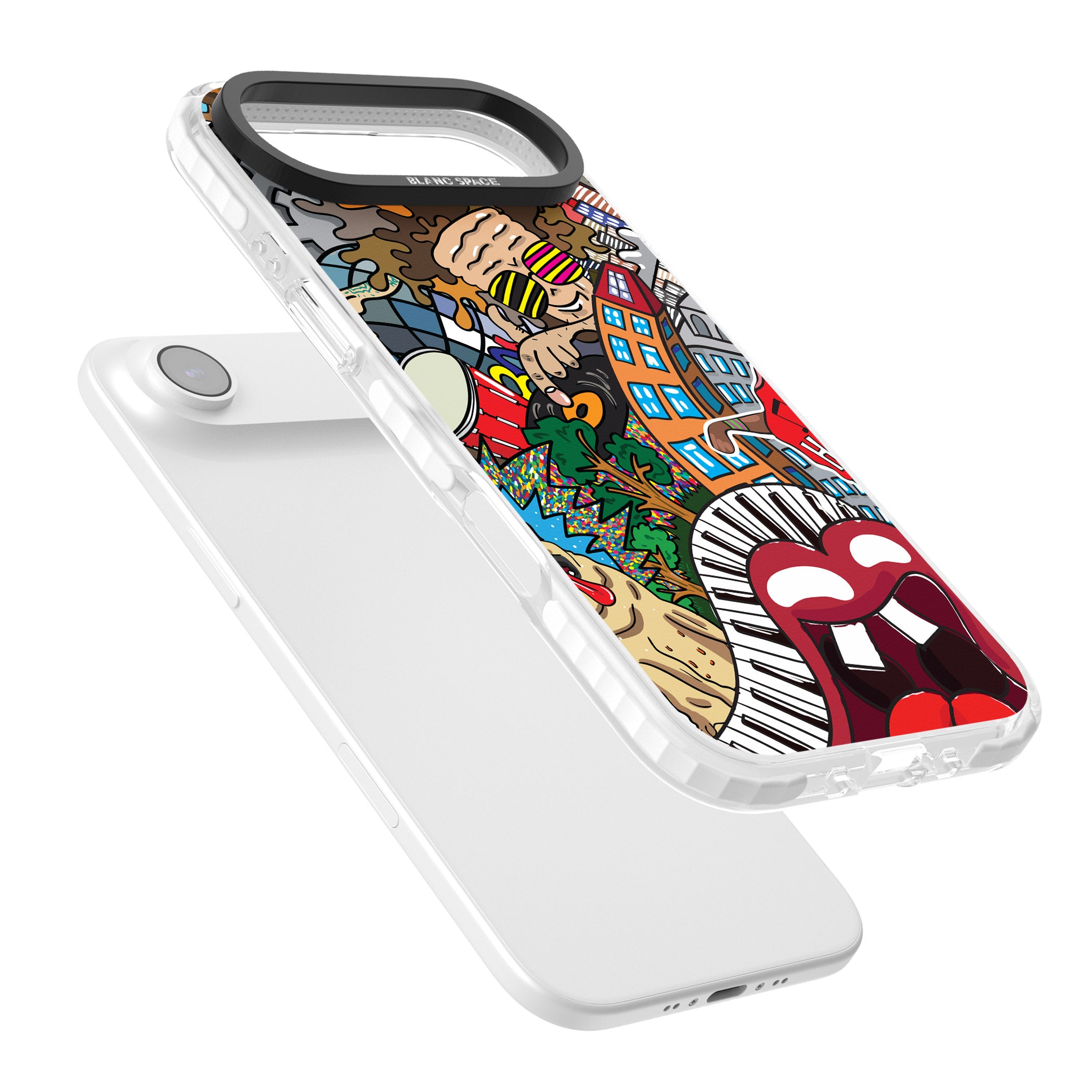 Funky Music City iPhone 17 Air Impact Pro Clear Phone Case Colours