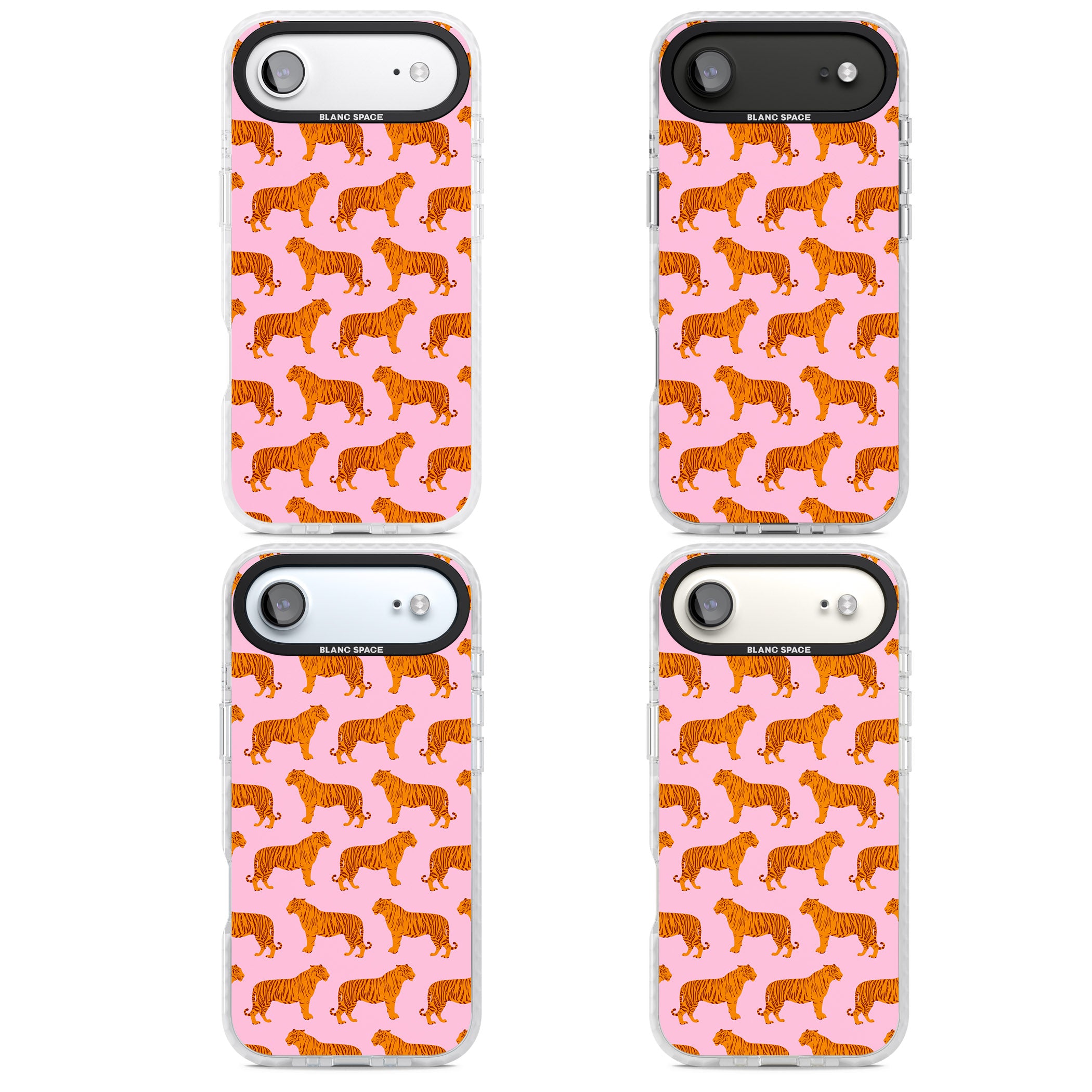 Tiger Pink Pattern iPhone 17 Air Impact Clear Phone Case APT Impact Protection