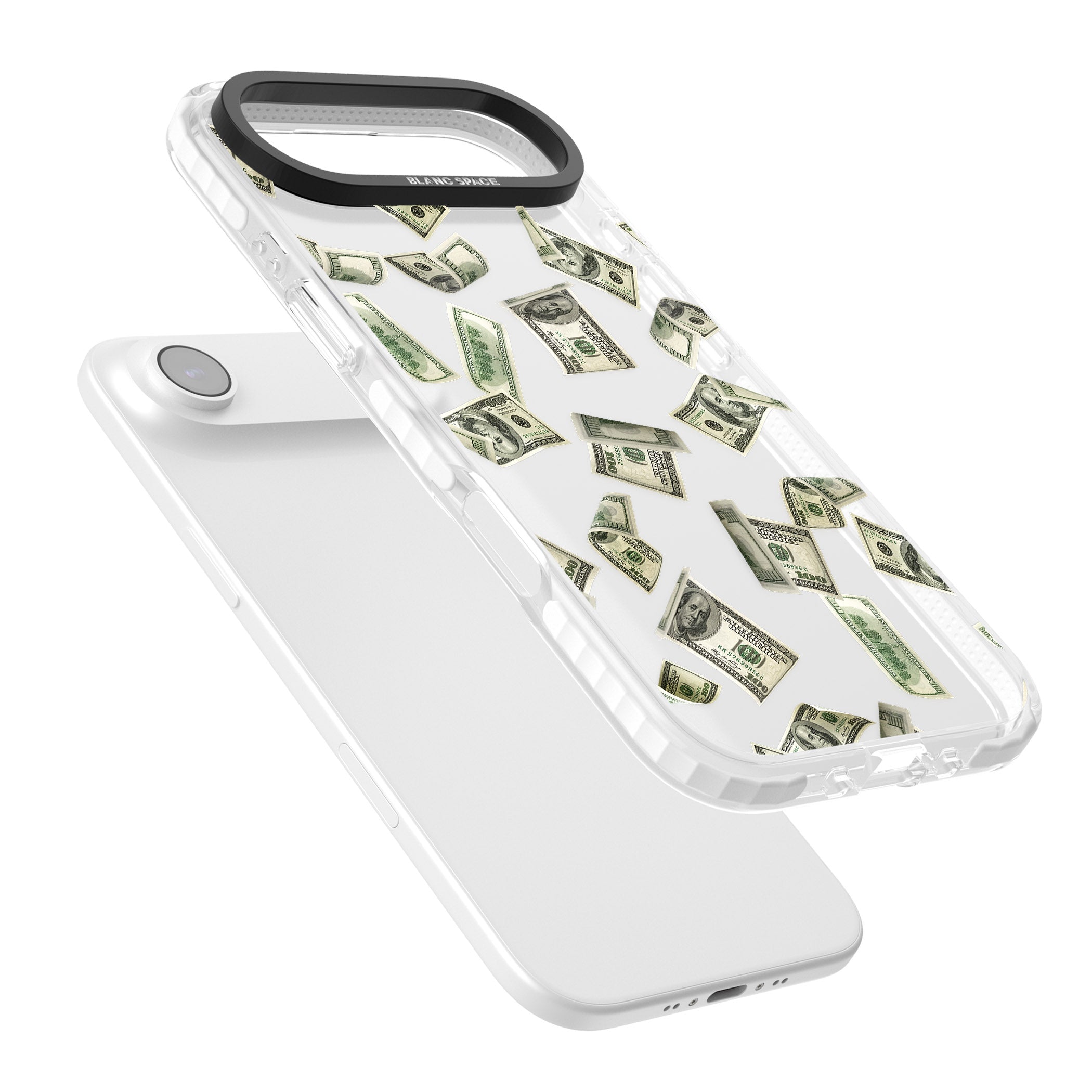 Falling Cash iPhone 17 Air Impact Clear Phone Case Colours