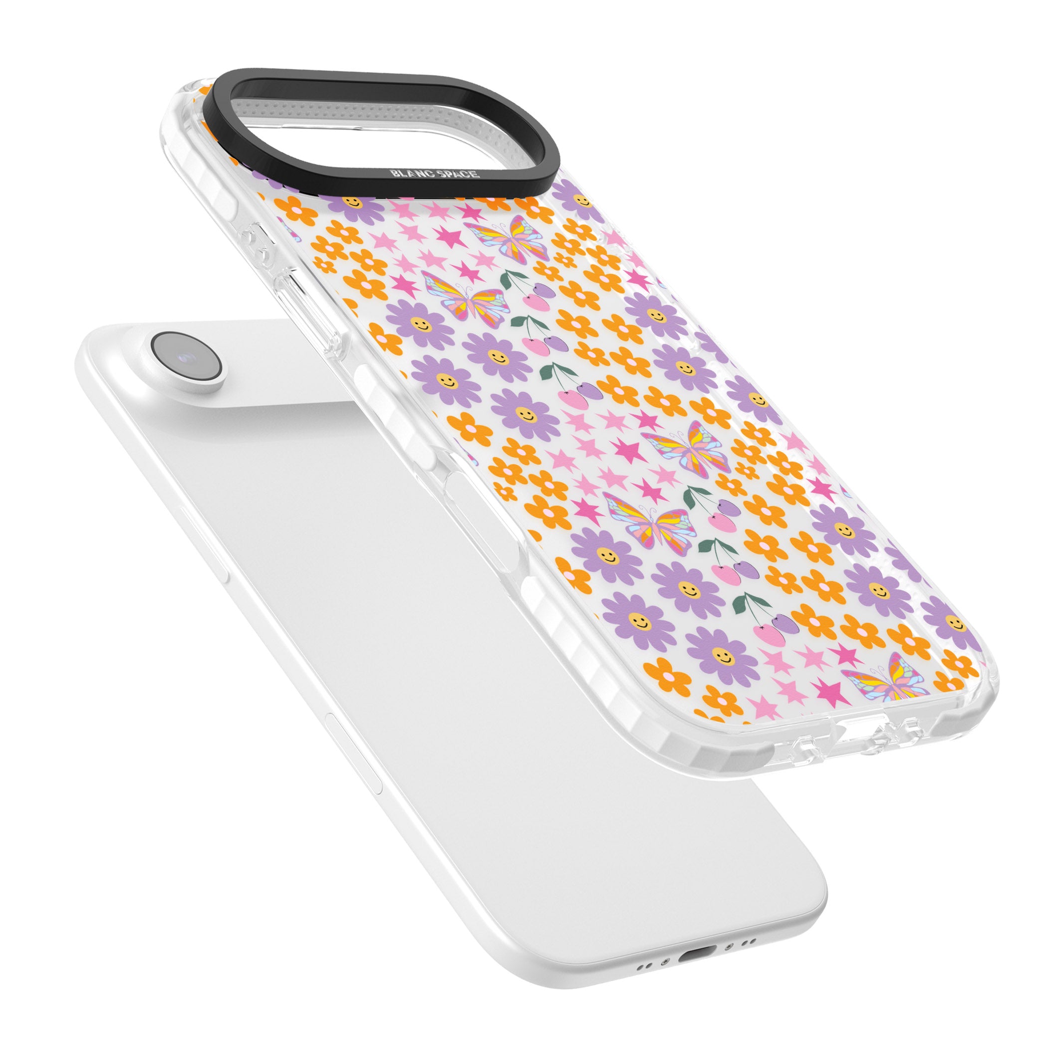 Botanical Bombardment iPhone 17 Air Impact Clear Phone Case Colours