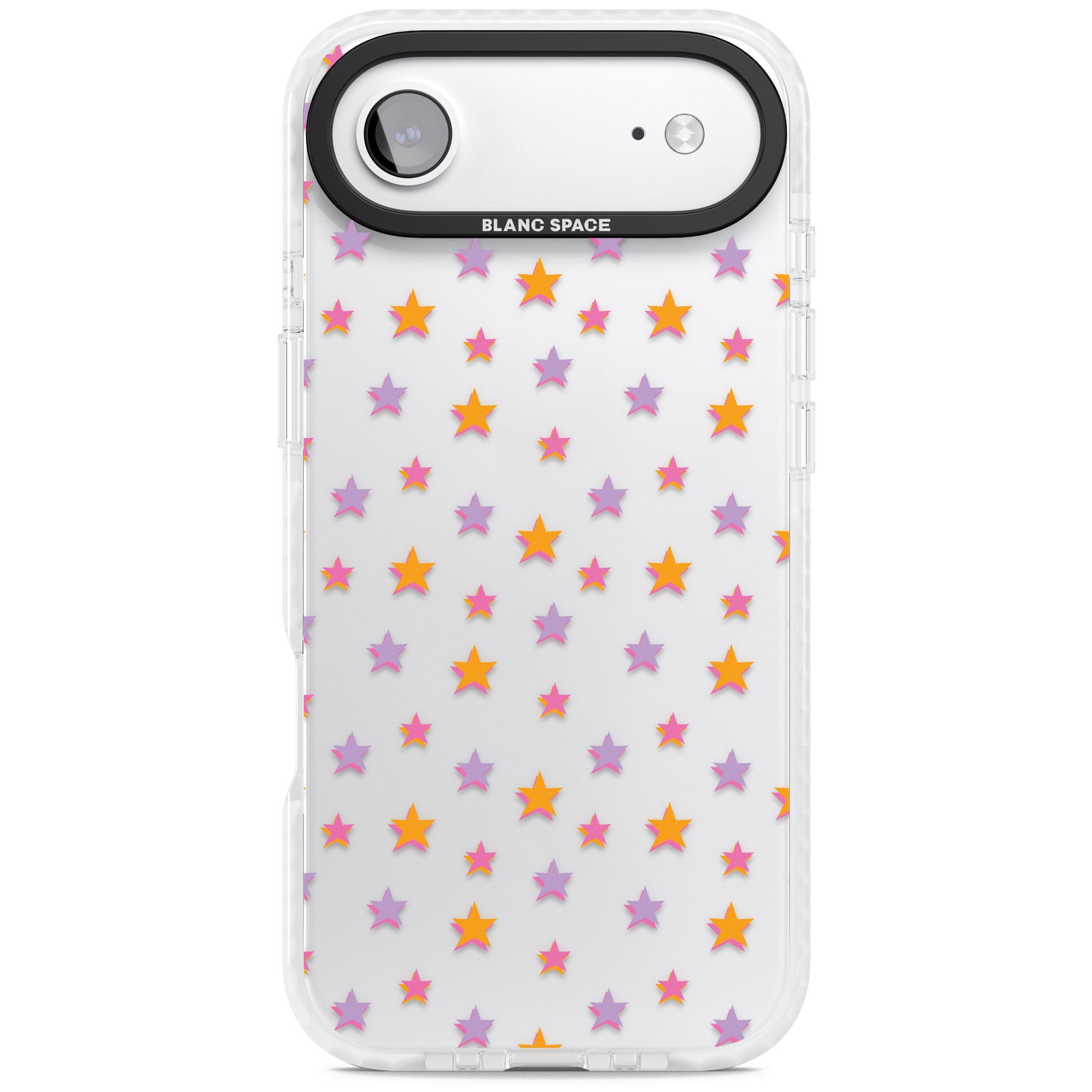 Spangling Stars Pattern iPhone 17 Air Impact Clear Phone Case