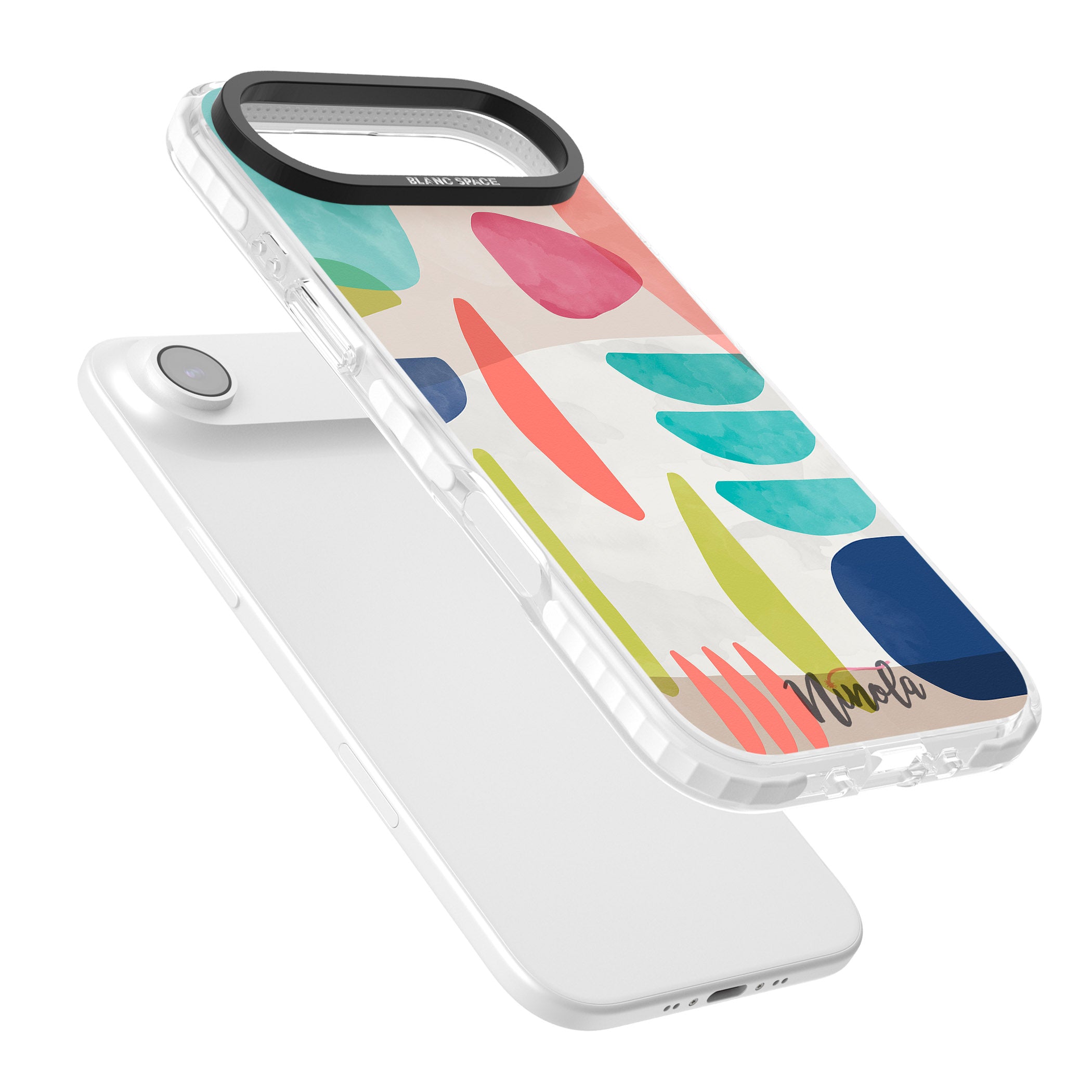 Bold Colorful Shapes iPhone 17 Air Impact Clear Phone Case Colours