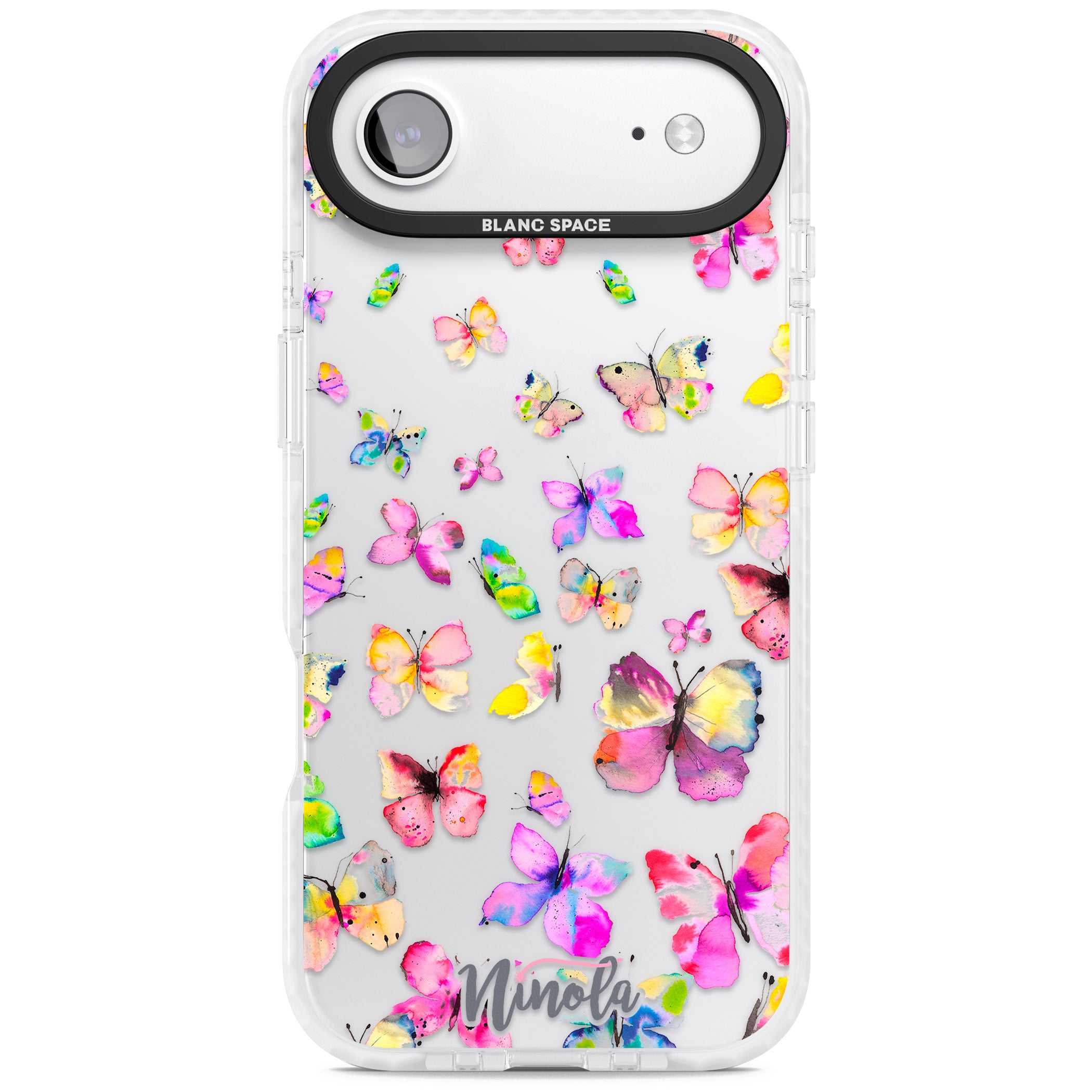 Watercolor Butterflies iPhone 17 Air Impact Clear Phone Case