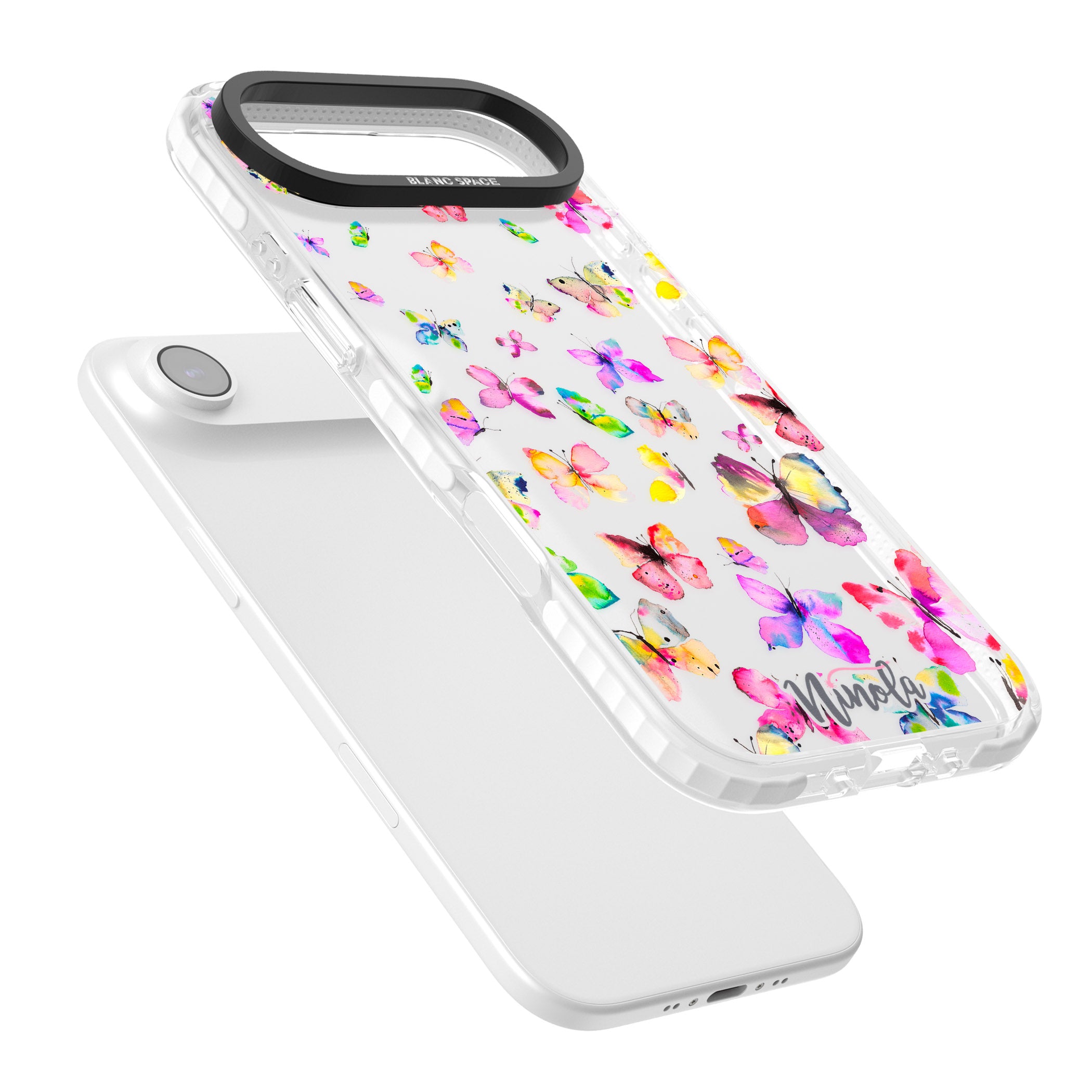 Watercolor Butterflies iPhone 17 Air Impact Clear Phone Case Colours