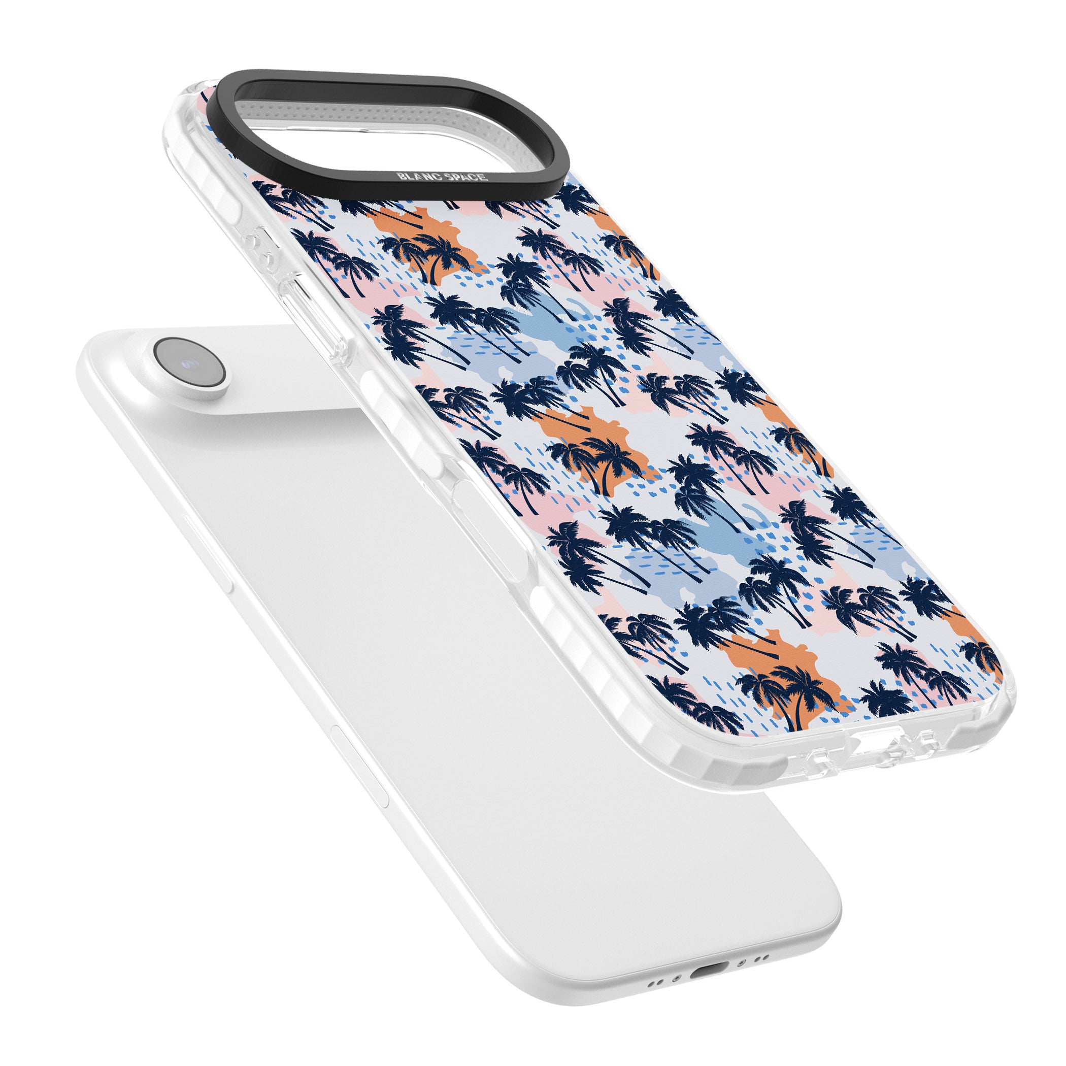 Tropical Vibes Palm iPhone 17 Air Impact Clear Phone Case Colours
