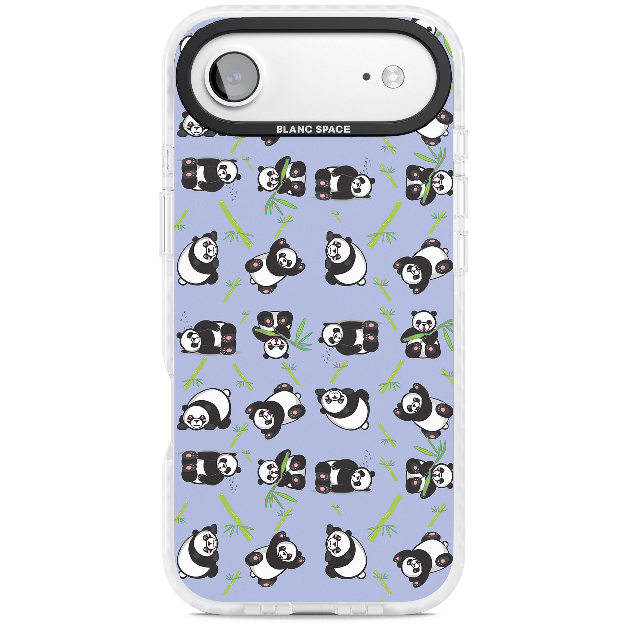 Panda Pattern iPhone 17 Air Impact Clear Phone Case