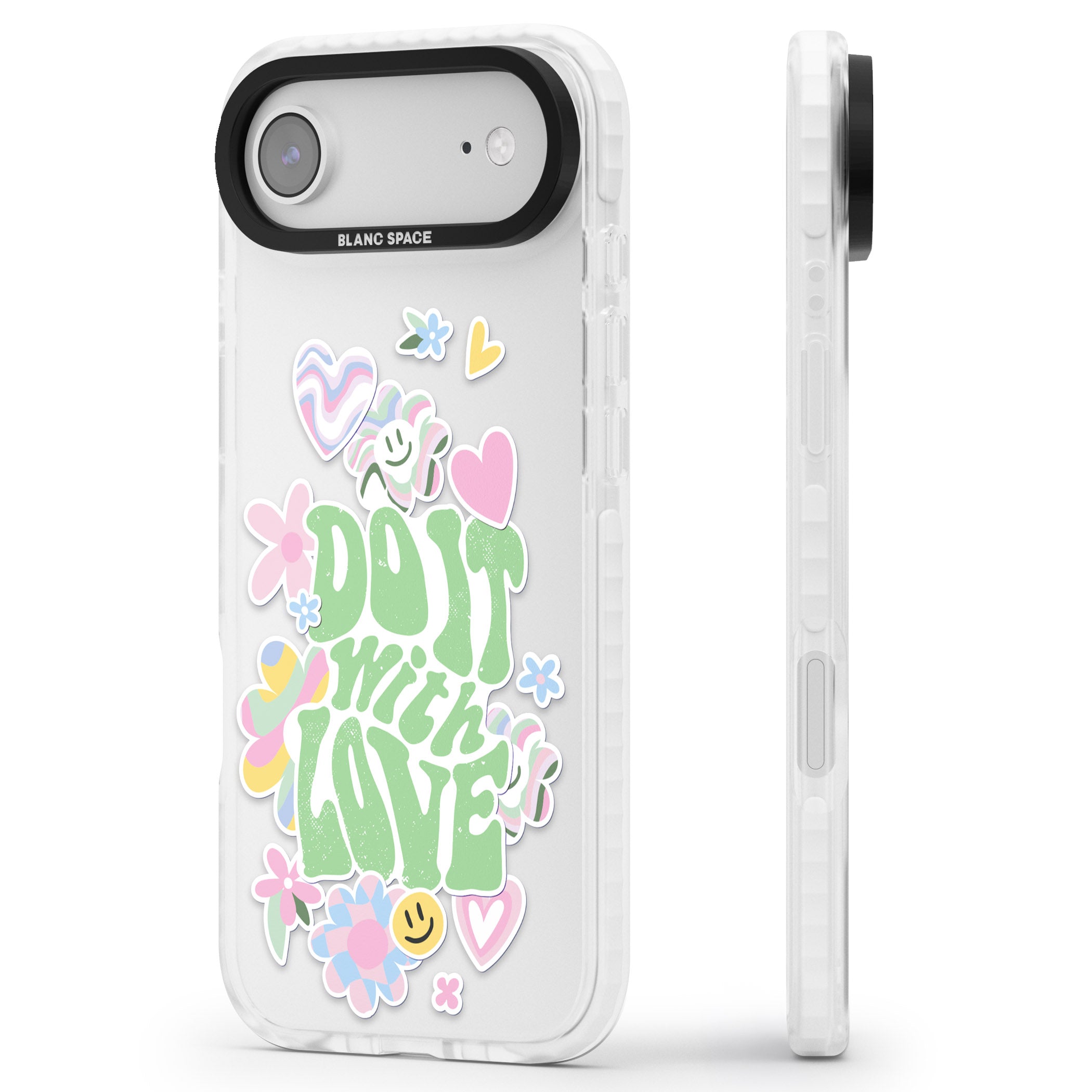 Do It With Love iPhone 17 Air Impact Clear Phone Case Side Profile