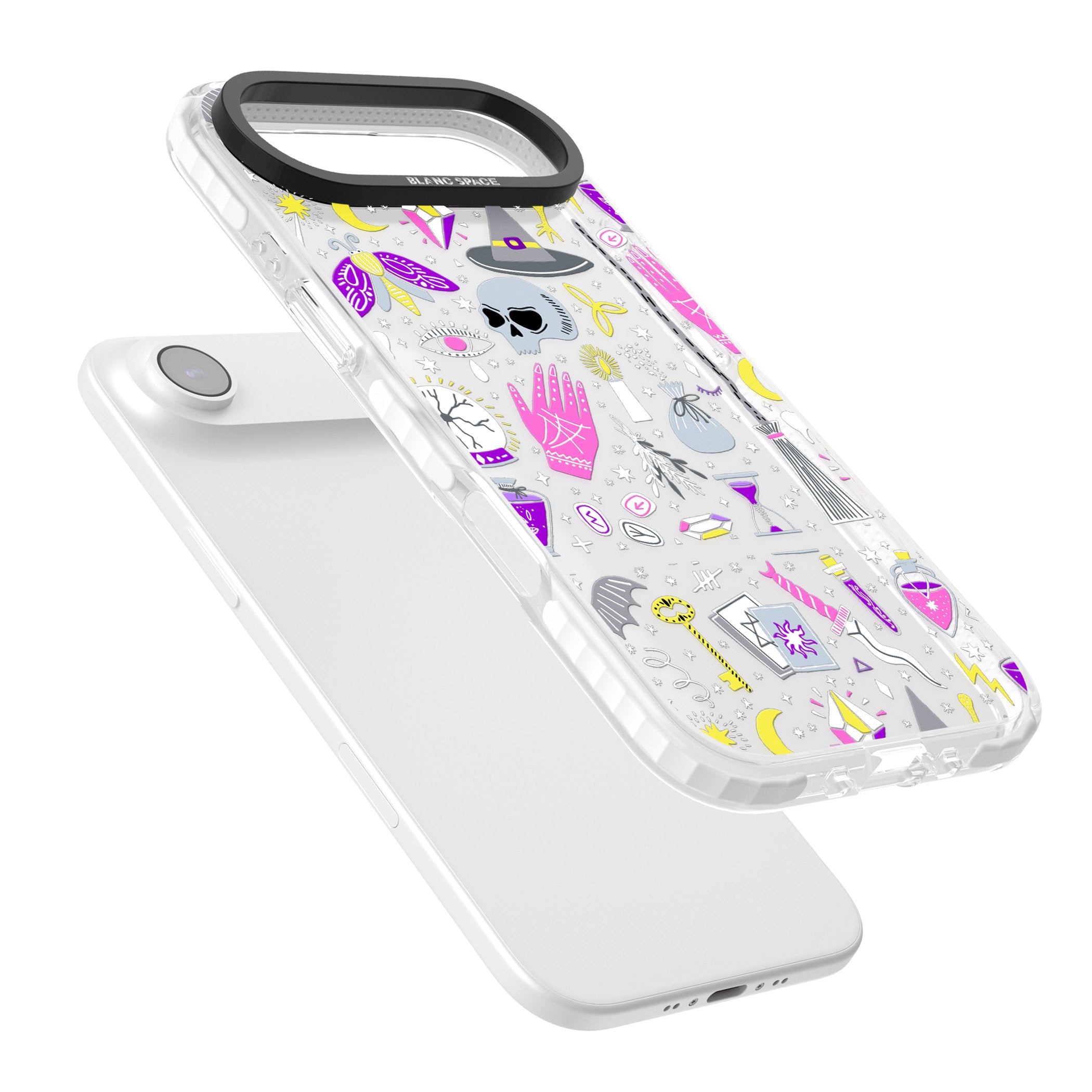 Black Magic Pattern iPhone 17 Air Impact Clear Phone Case Colours