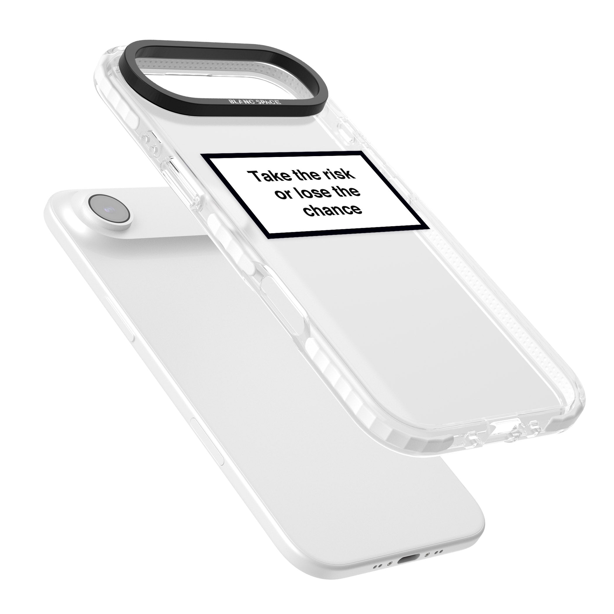Take The Risk Or Lose The Chance iPhone 17 Air Impact Clear Phone Case Colours