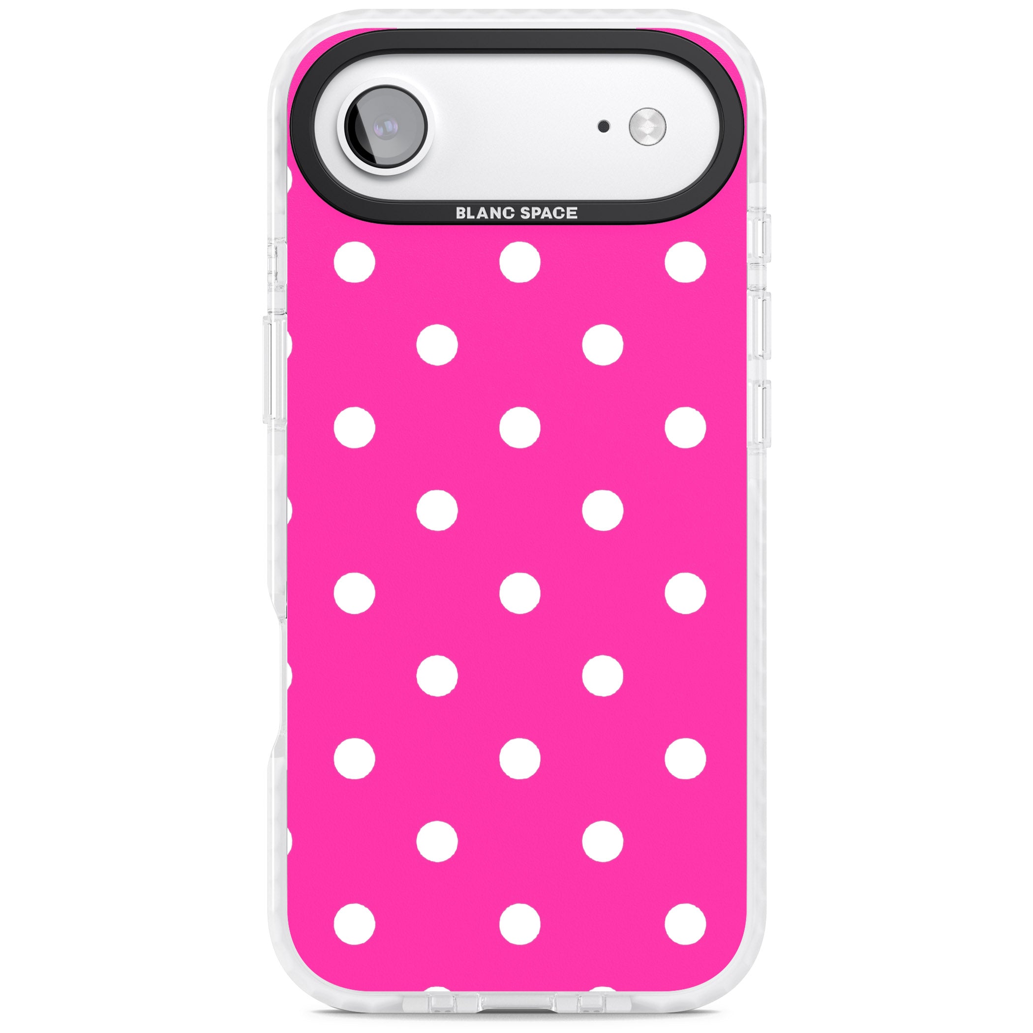 Pink Polka Dot iPhone 17 Air Impact Clear Phone Case