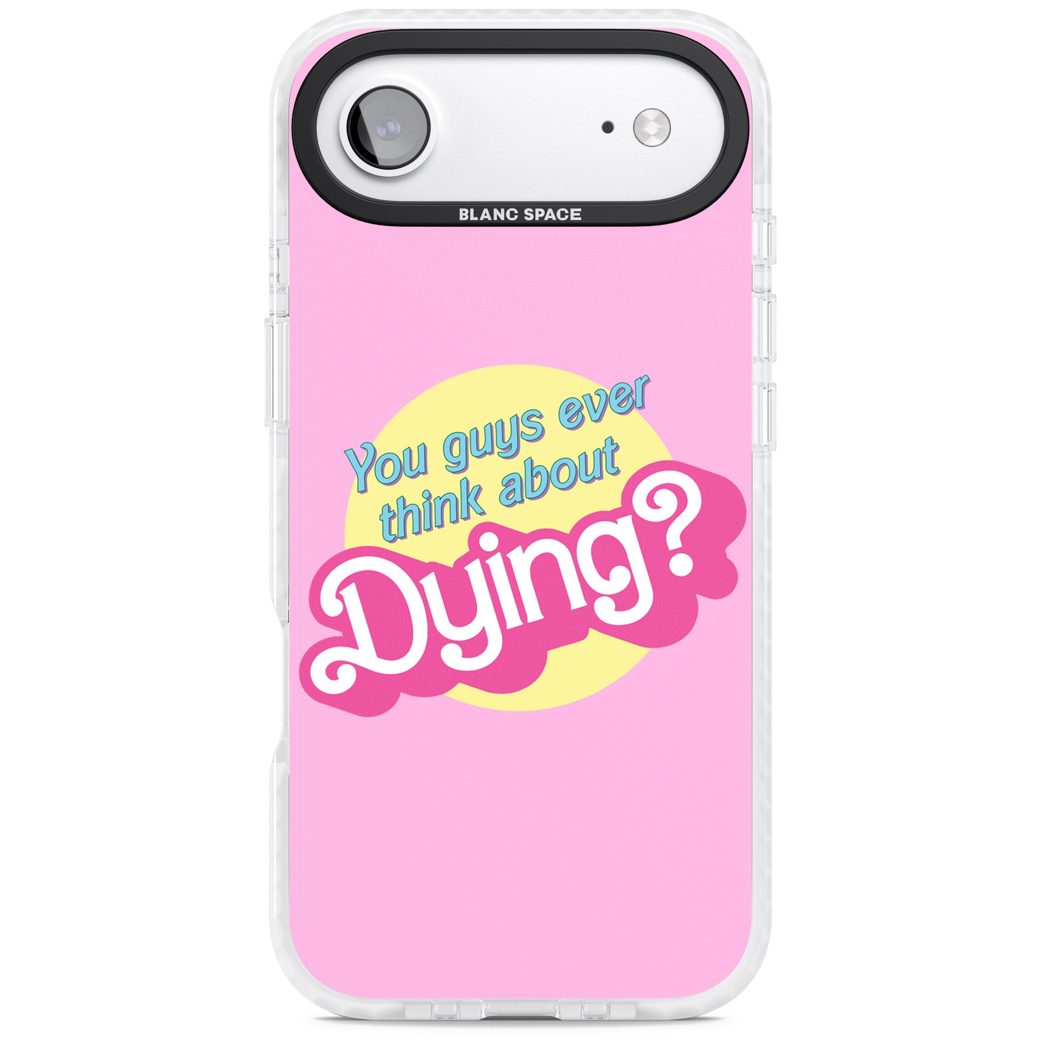 Ever Think About Dying? iPhone 17 Air Impact Clear Phone Case