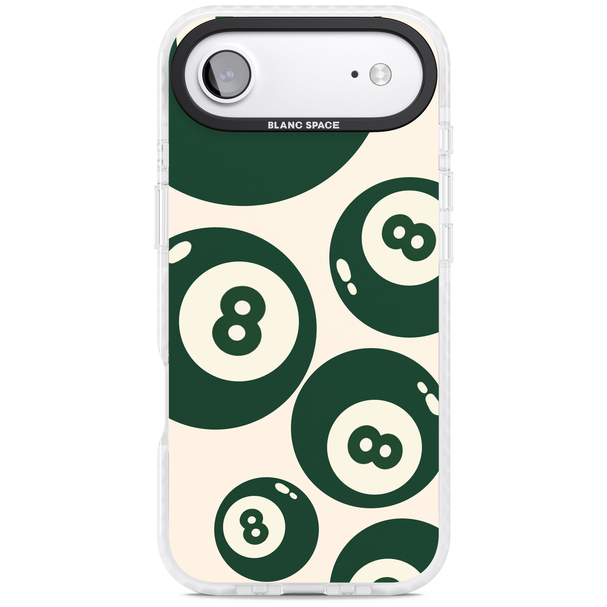 Green Eight Balls iPhone 17 Air Impact Clear Phone Case