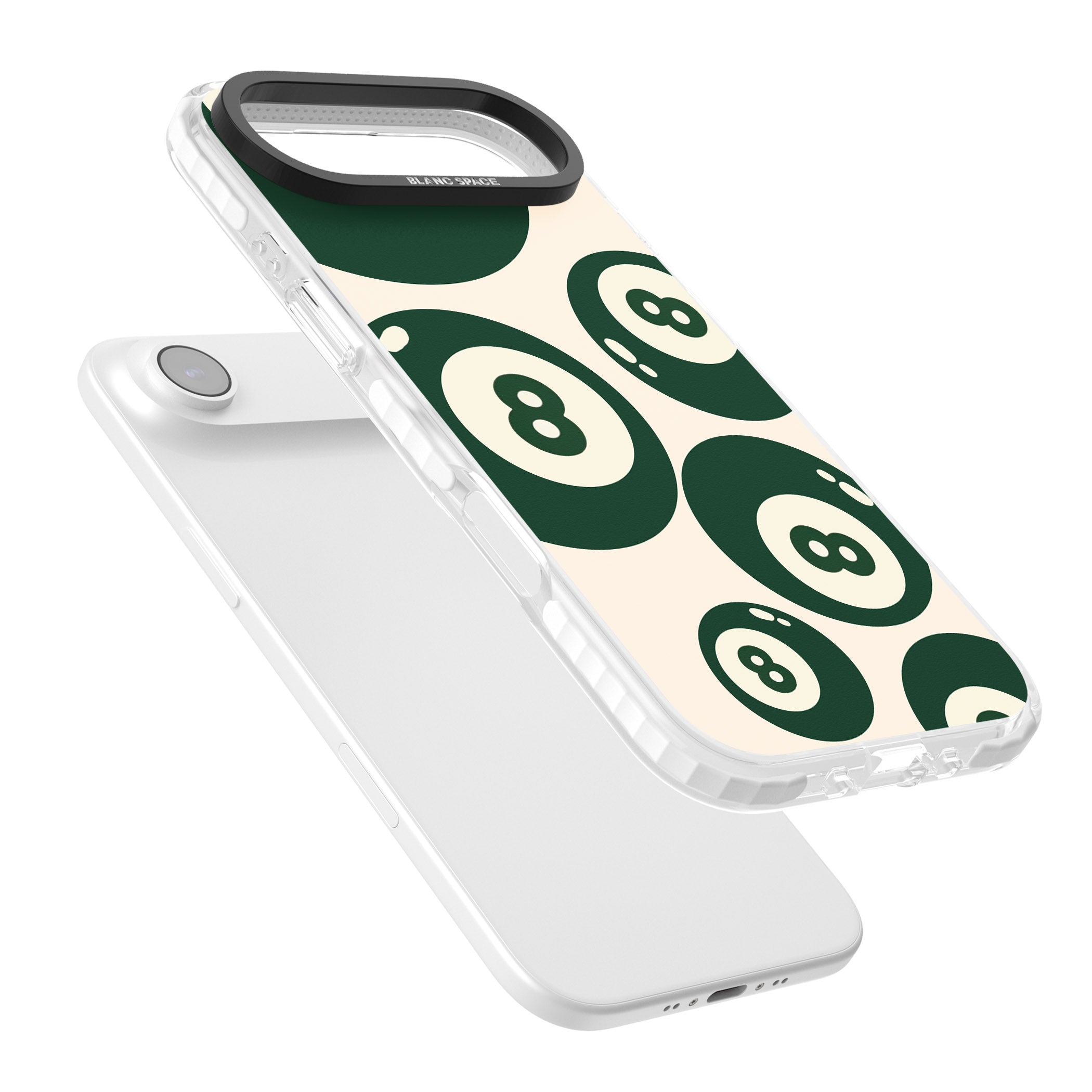 Green Eight Balls iPhone 17 Air Impact Clear Phone Case Colours