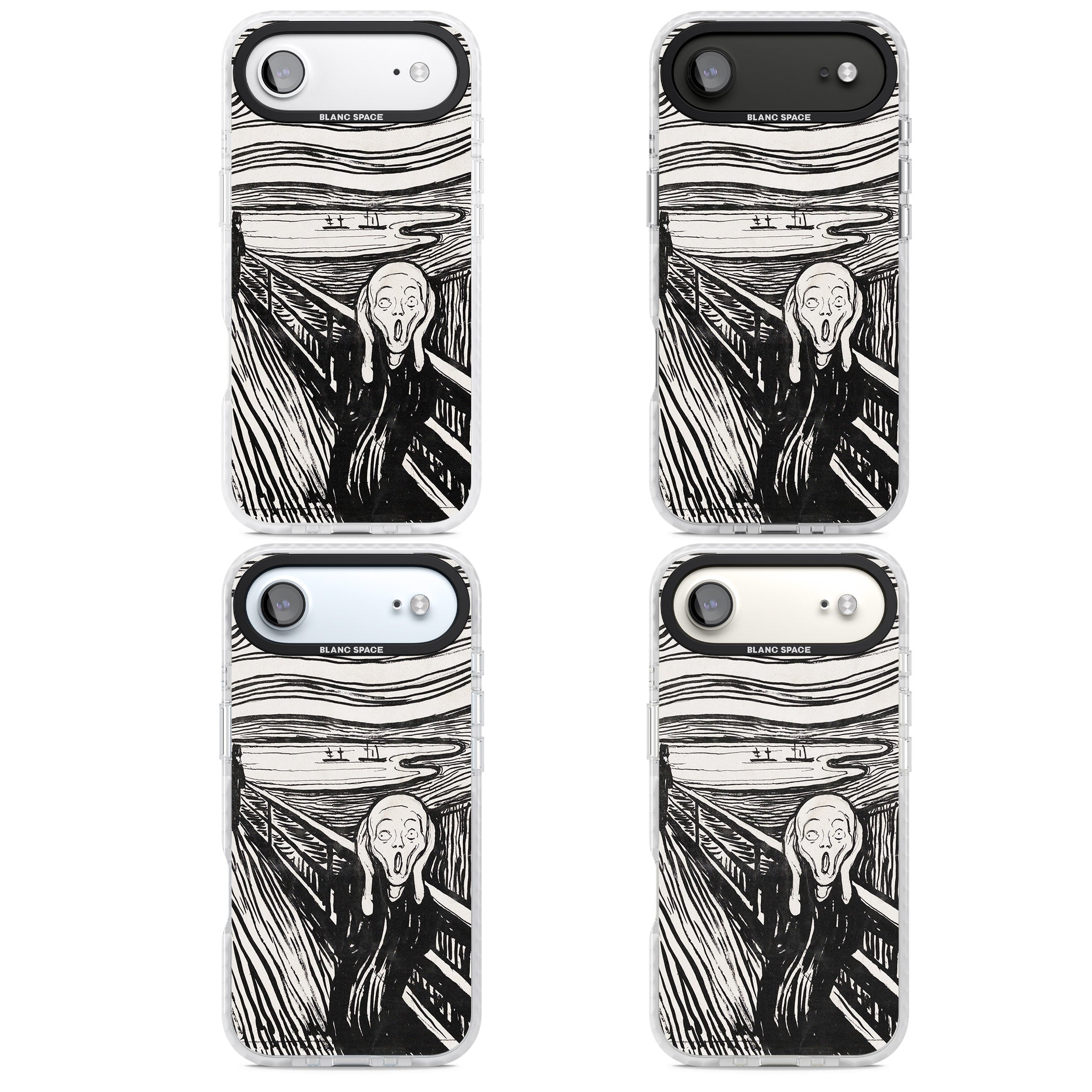The Scream iPhone 17 Air Impact Clear Phone Case APT Impact Protection
