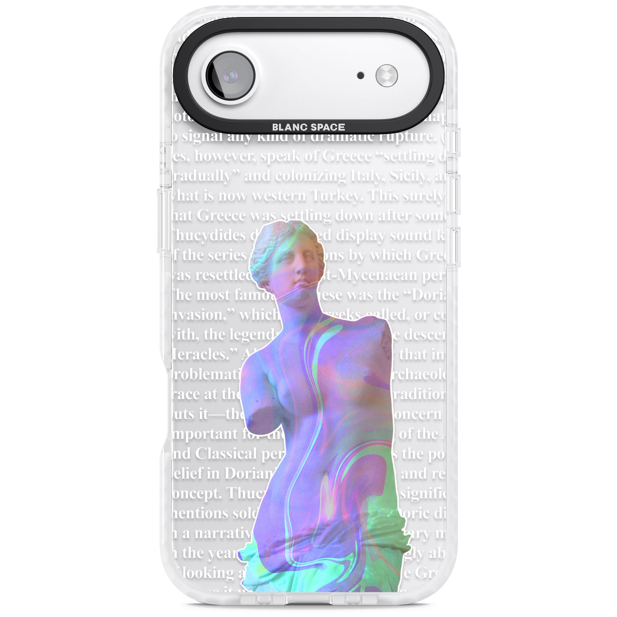 Iridescent De Milo iPhone 17 Air Impact Clear Phone Case