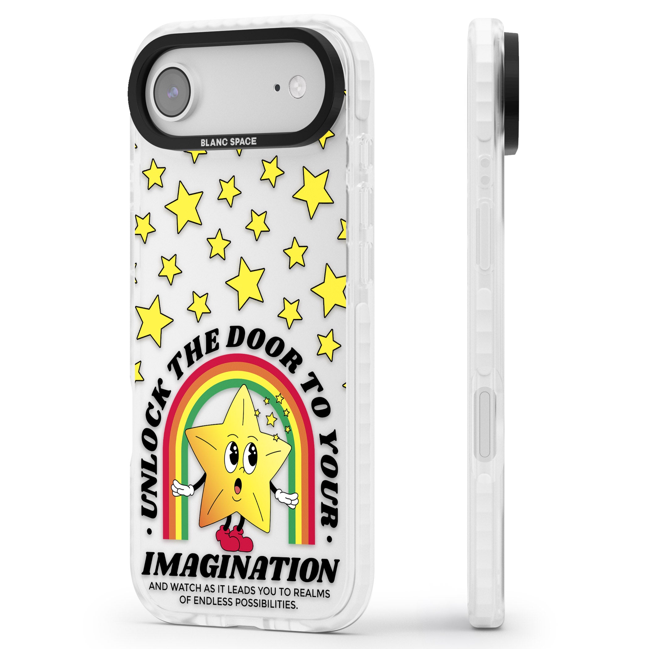 Imagination iPhone 17 Air Impact Clear Phone Case Side Profile