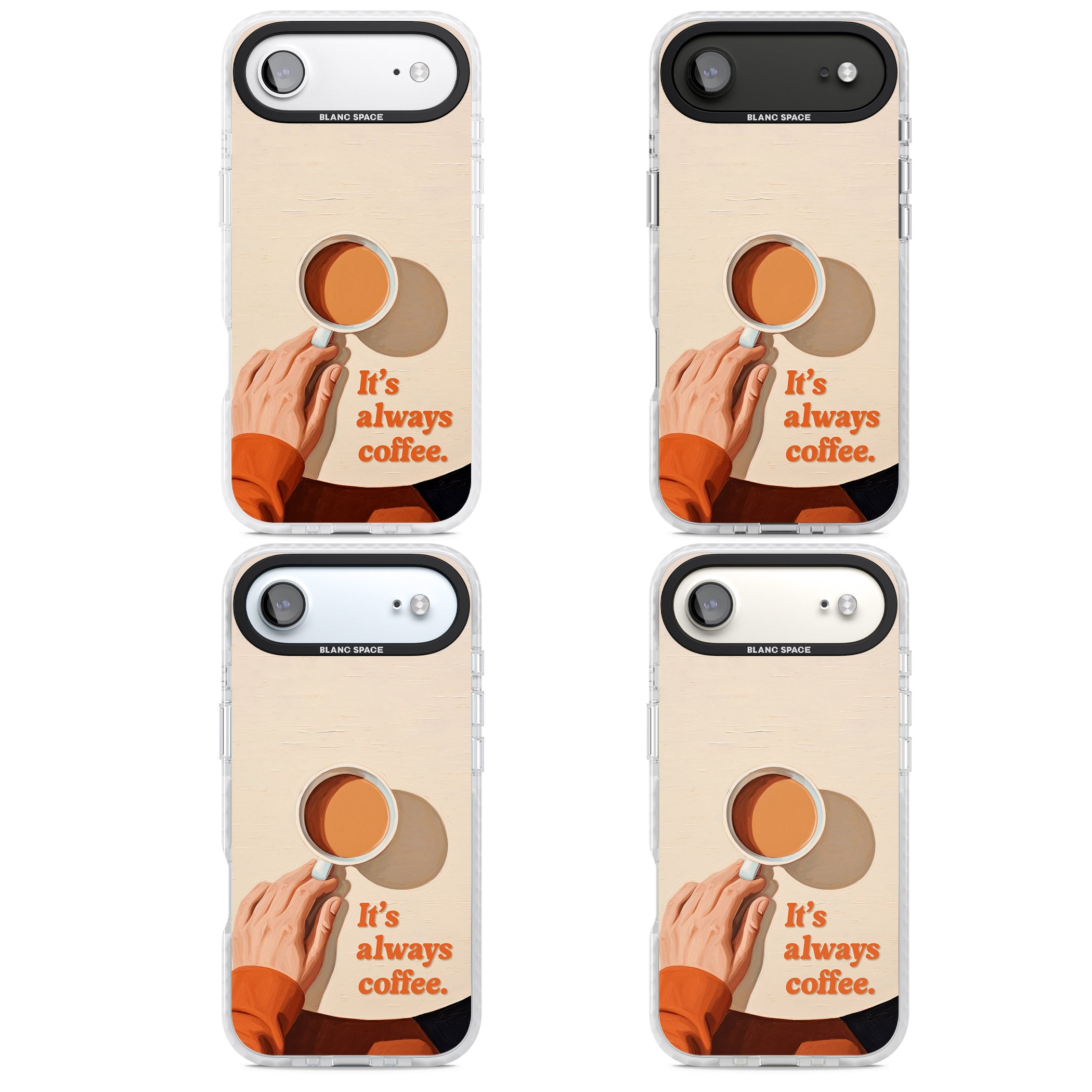 Its Always Coffee iPhone 17 Air Impact Clear Phone Case APT Impact Protection
