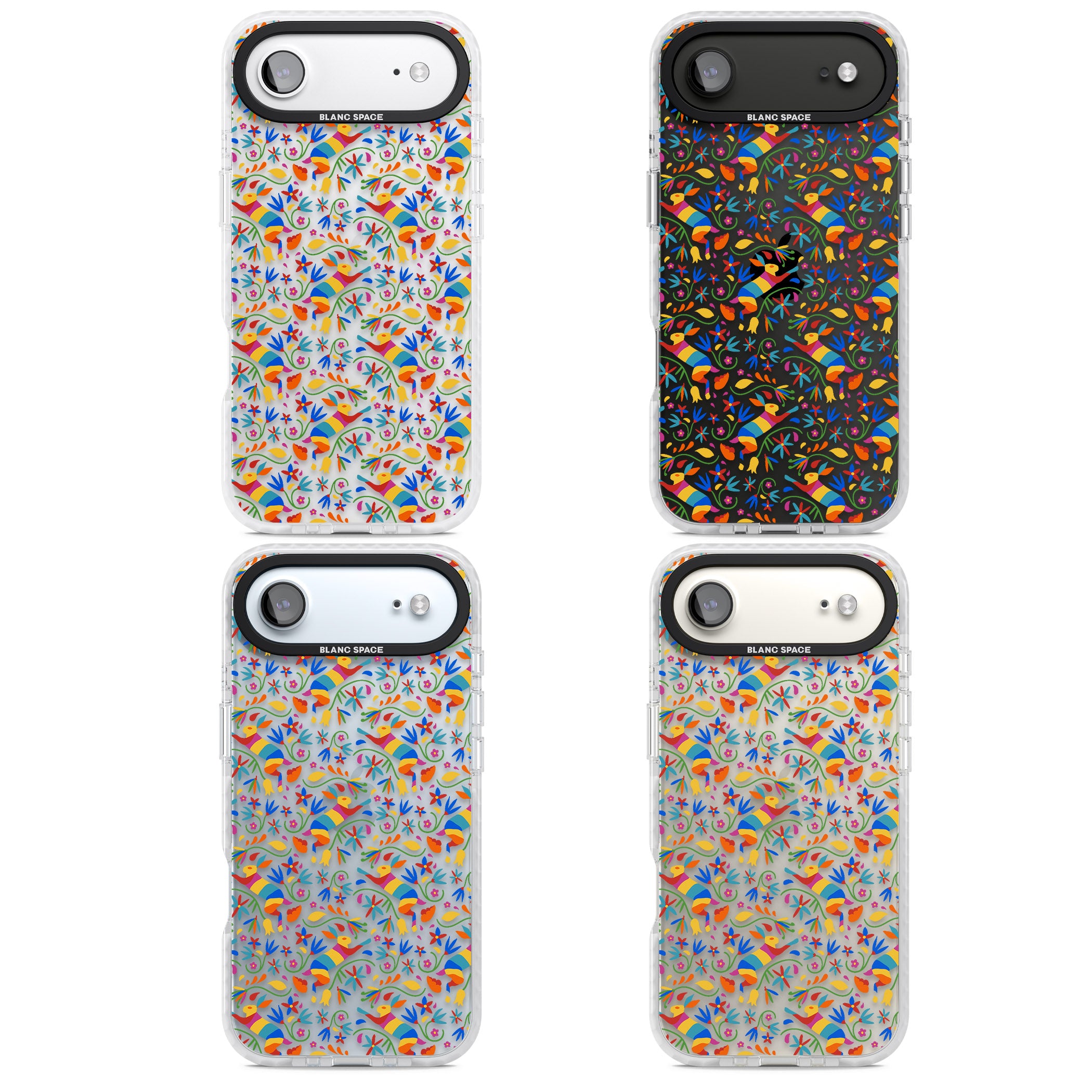 Vibrant Floral Mosaic iPhone 17 Air Impact Clear Phone Case APT Impact Protection