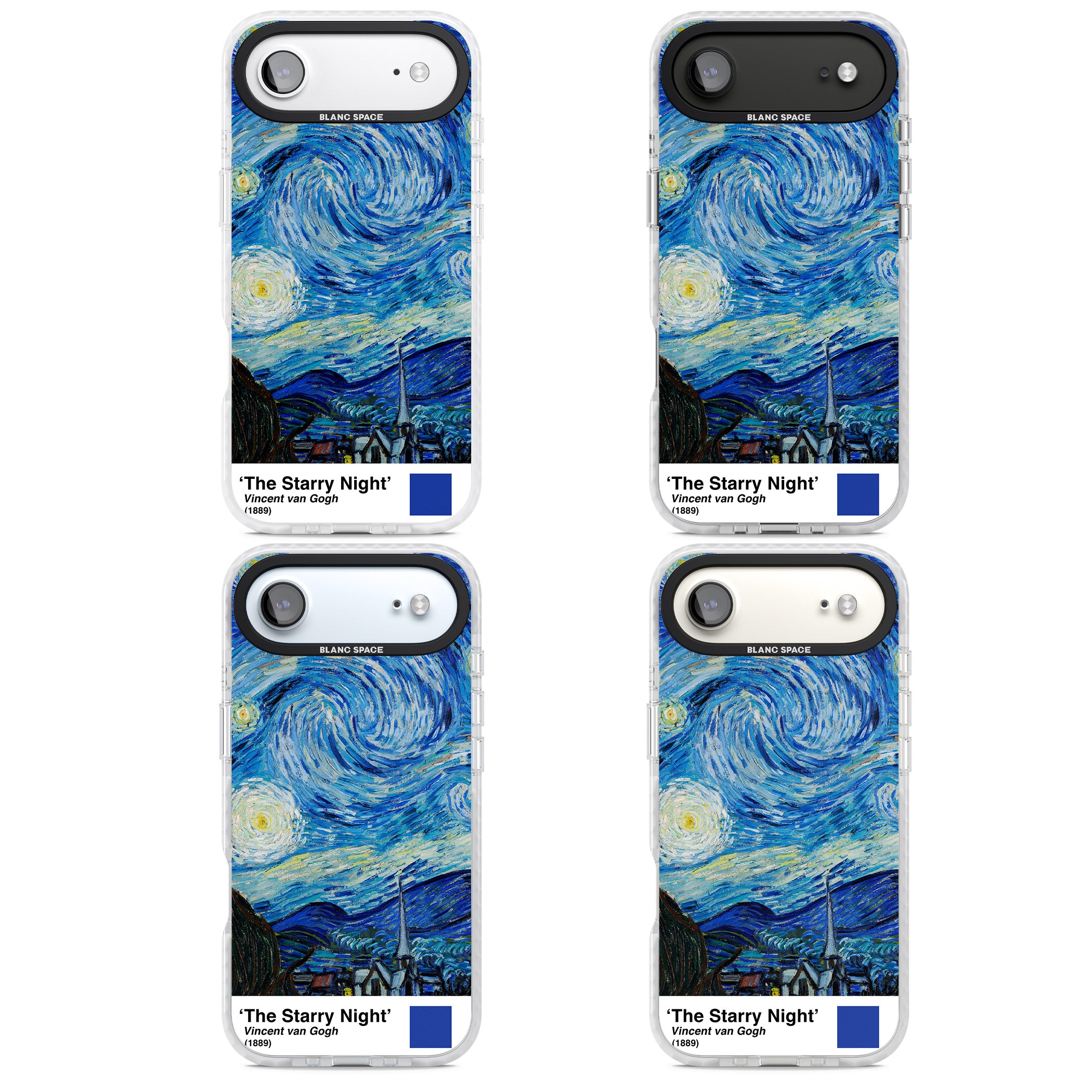 The Starry Night iPhone 17 Air Impact Clear Phone Case APT Impact Protection