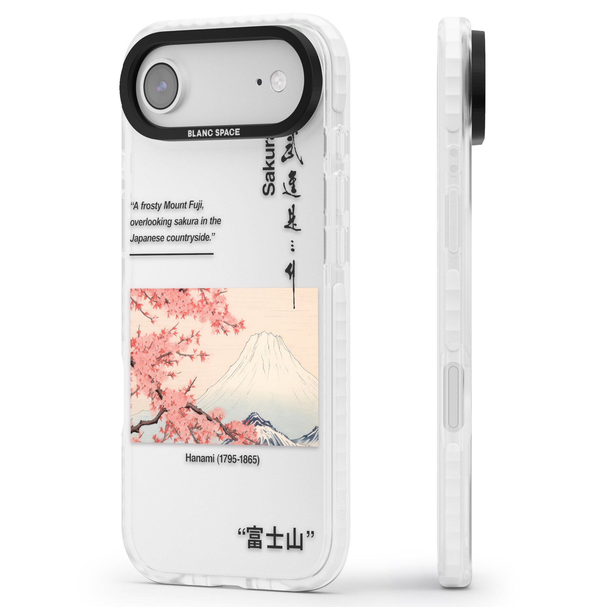 Hanami iPhone 17 Air Impact Clear Phone Case Side Profile
