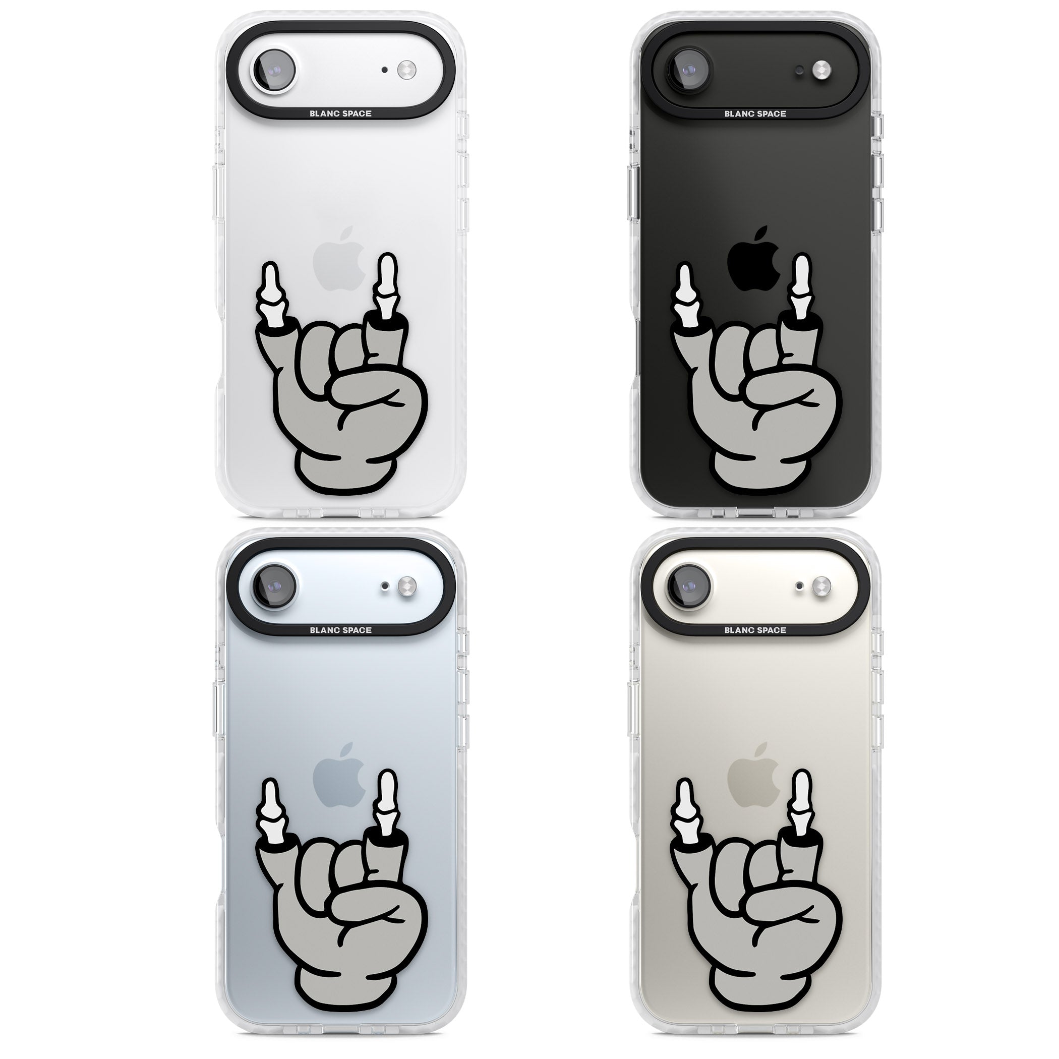 Rock 'Til You Drop iPhone 17 Air Impact Clear Phone Case APT Impact Protection