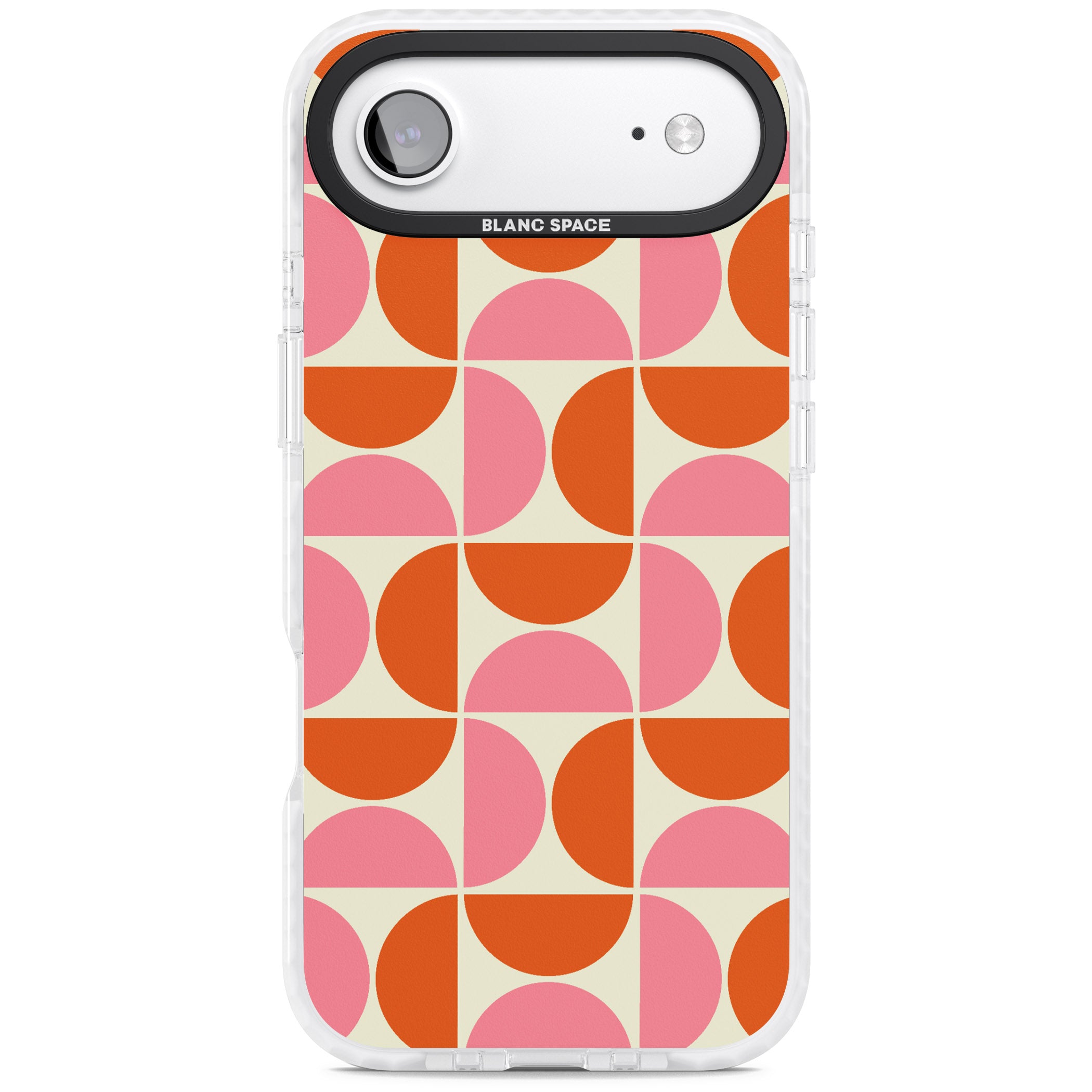 Retro Half Circle Pattern iPhone 17 Air Impact Clear Phone Case