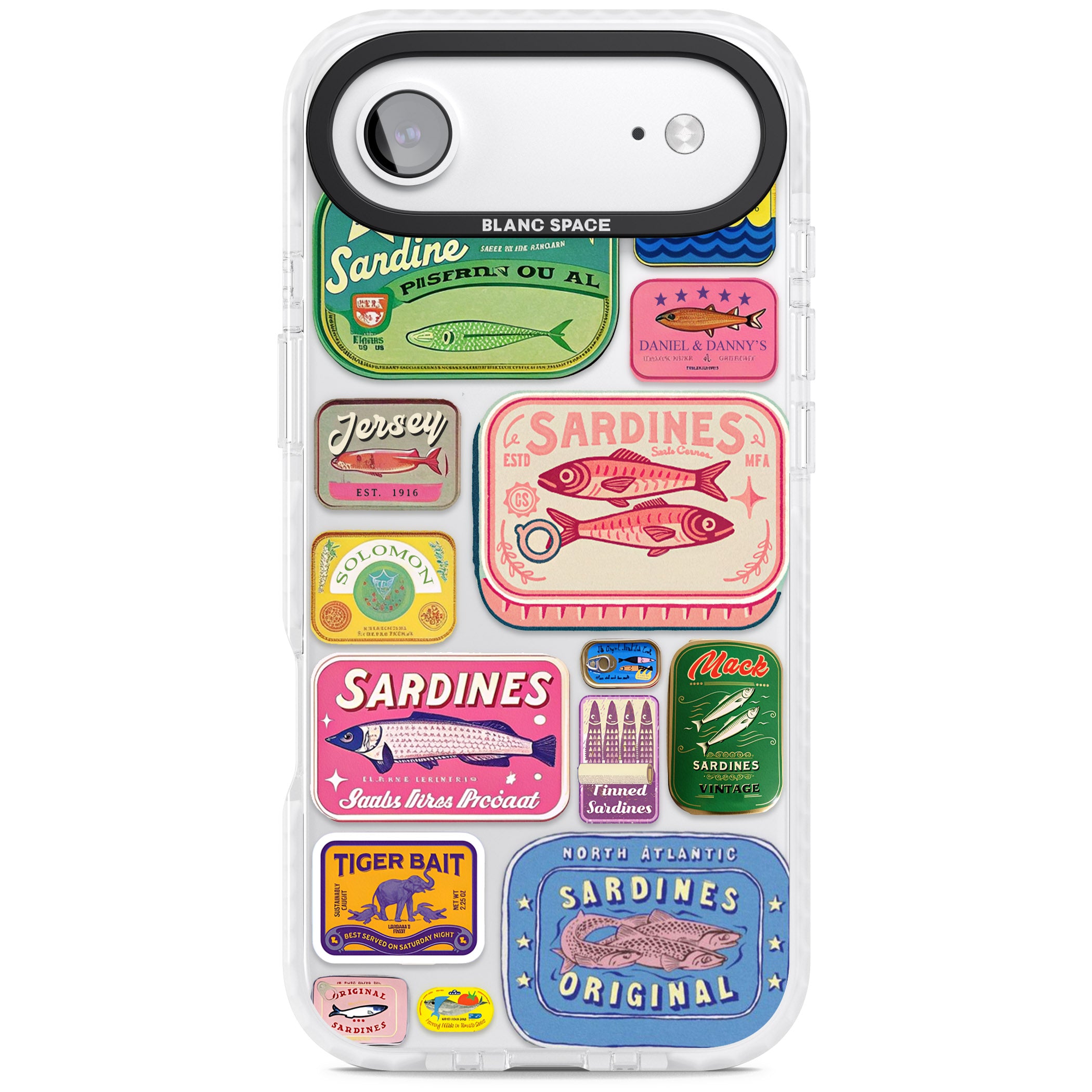 Vintage Sardine Tins iPhone 17 Air Impact Clear Phone Case