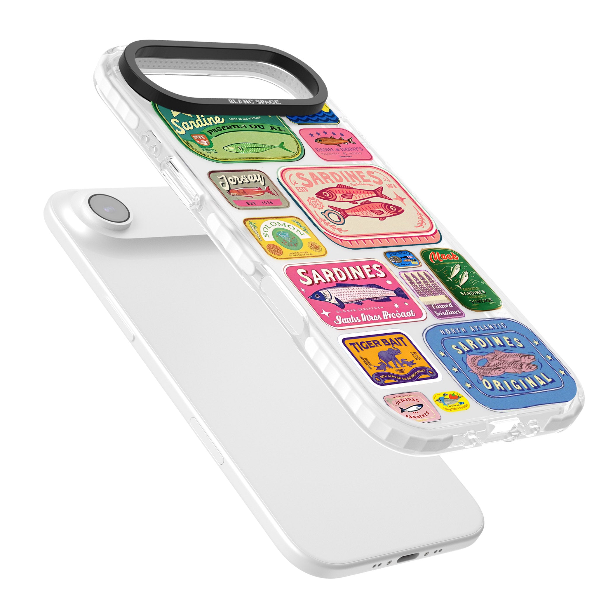 Vintage Sardine Tins iPhone 17 Air Impact Clear Phone Case Colours