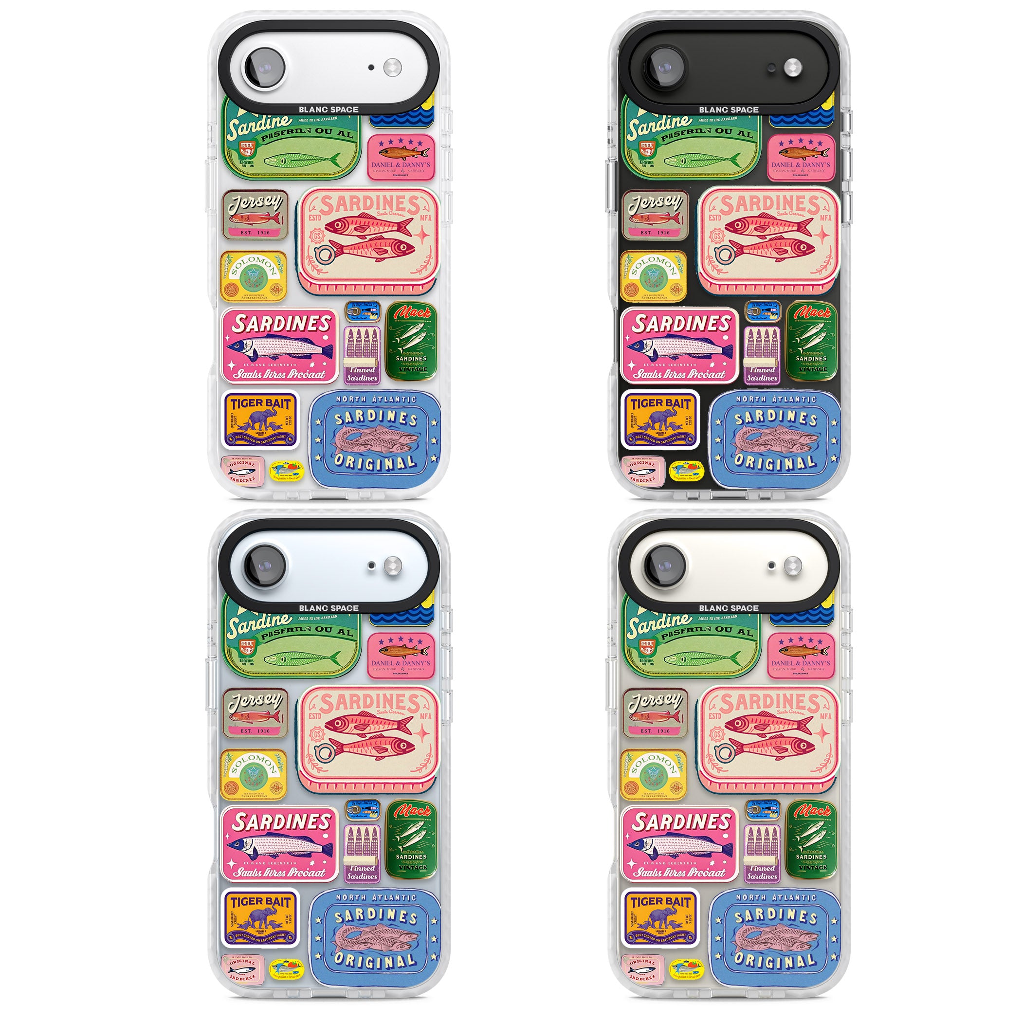 Vintage Sardine Tins iPhone 17 Air Impact Clear Phone Case APT Impact Protection