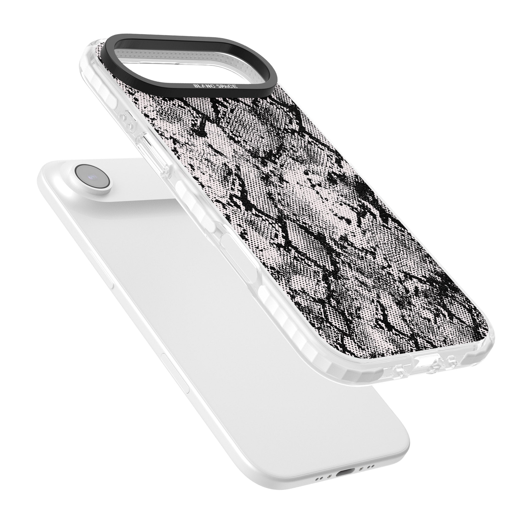 Pastel Snakeskin Grey iPhone 17 Air Impact Clear Phone Case Colours