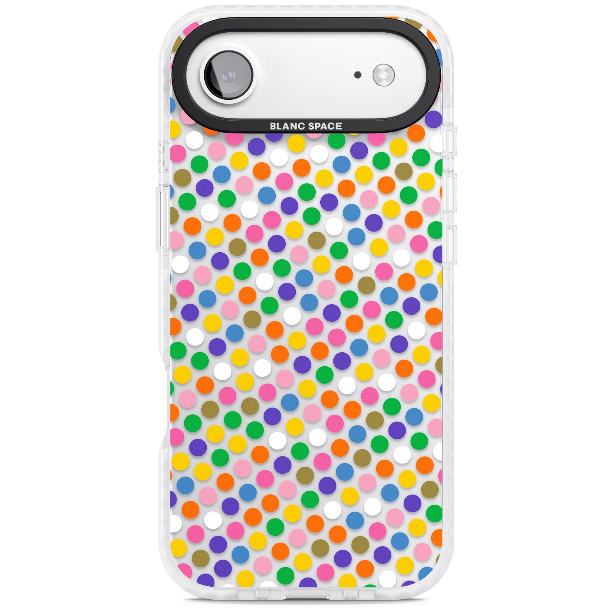 Multicolour Polka Dot Fiesta iPhone 17 Air Impact Clear Phone Case